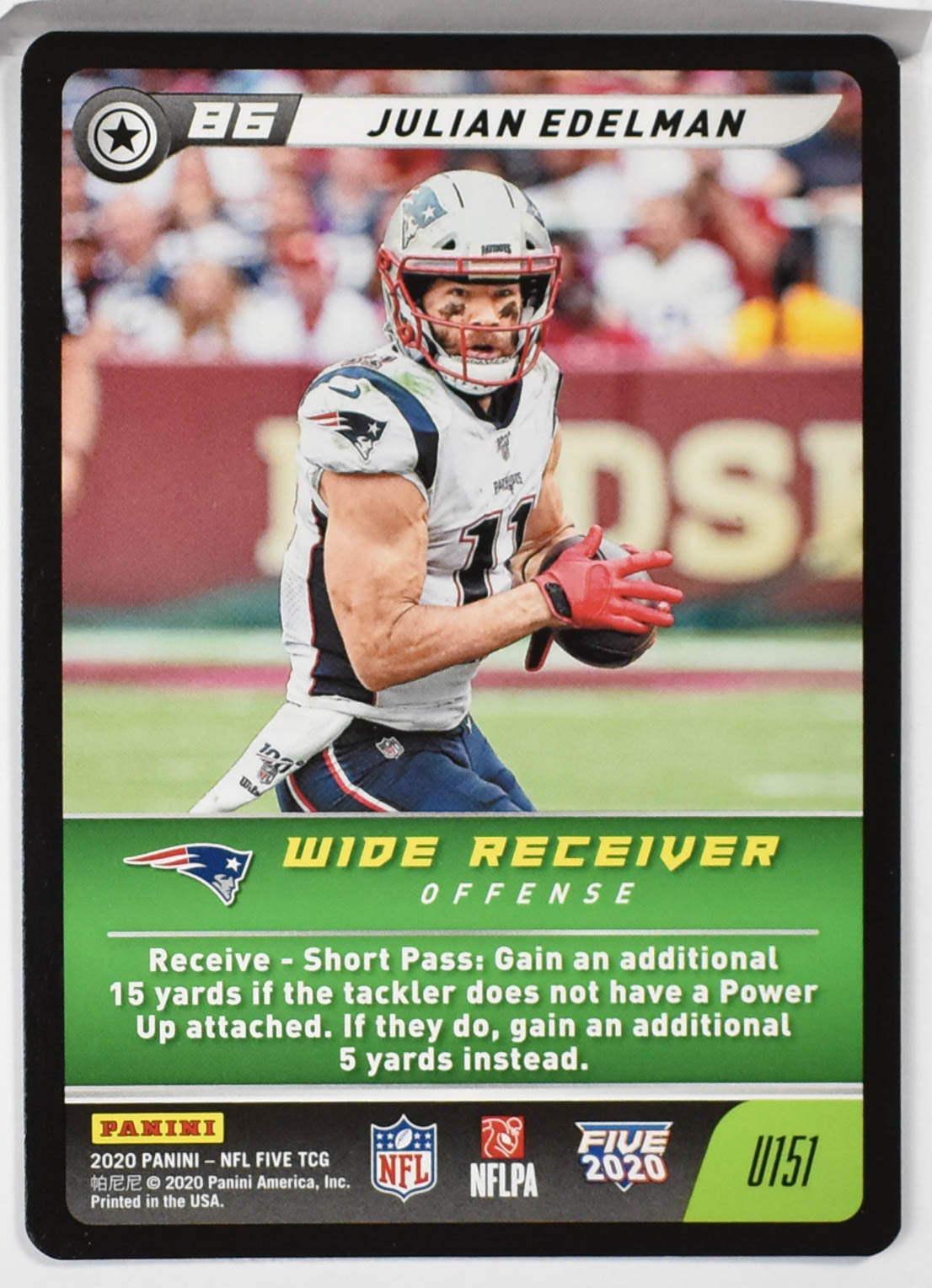Julian Edelman U151 Panini NFL FIVE TCG 2020
