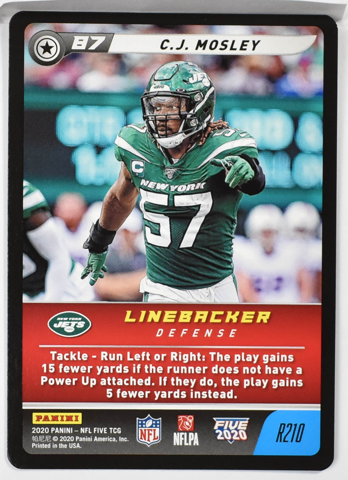 Cj Mosley R210 Panini NFL FIVE TCG 2020