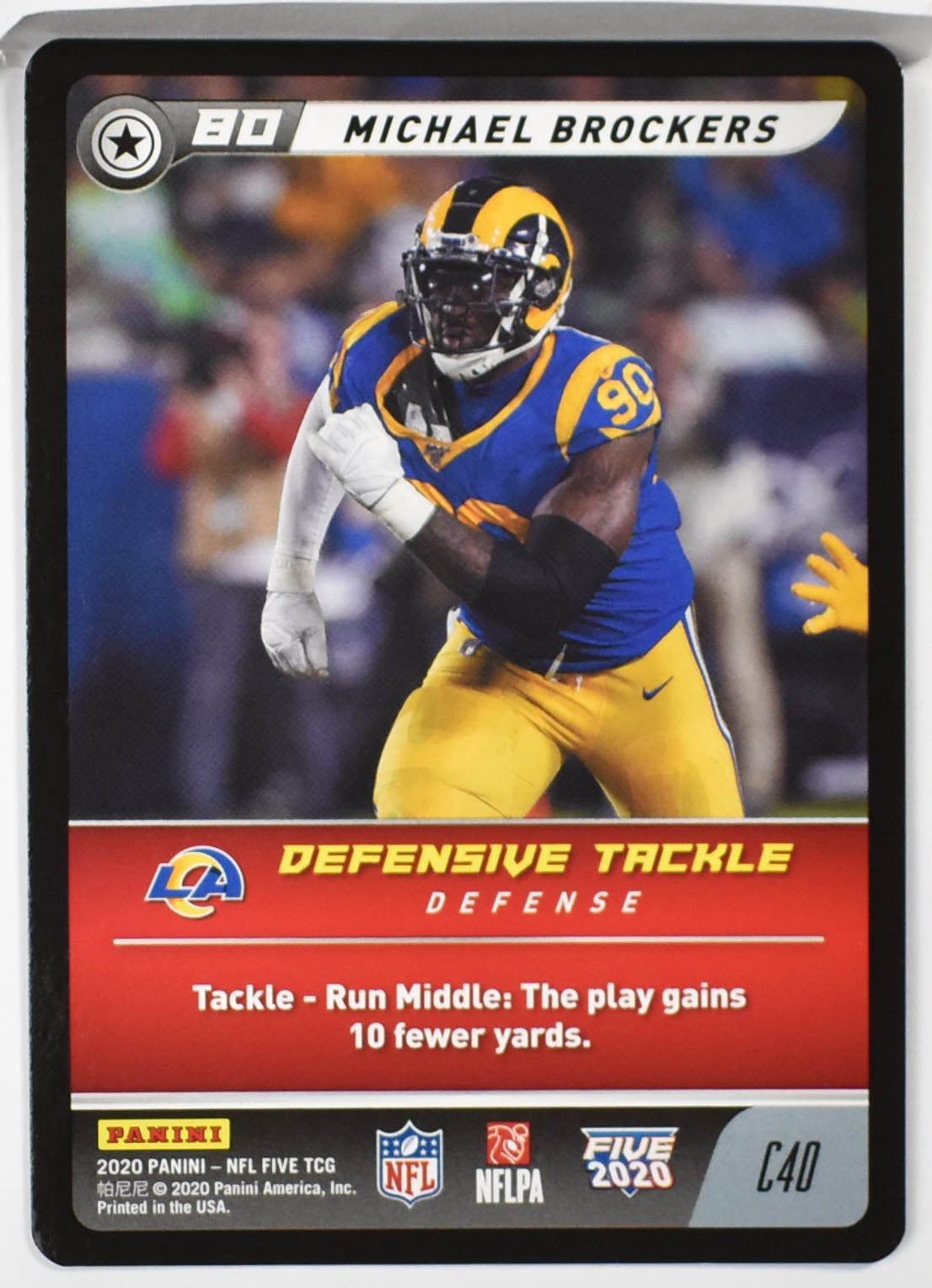 Michael Brockers c40 Panini NFL FIVE TCG 2020