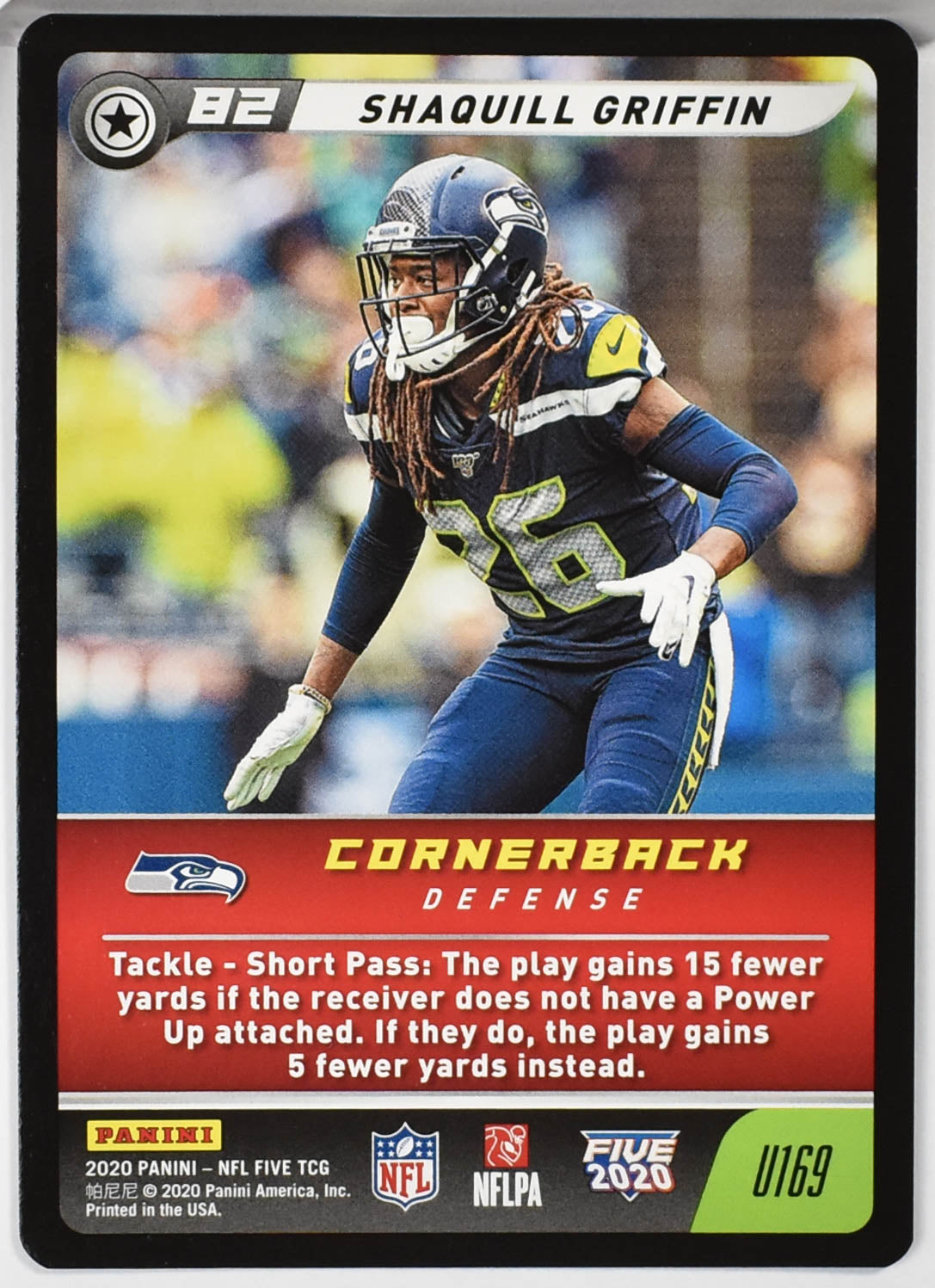 Shaquill Griffin U169 Cornerback Panini NFL FIVE TCG 2020