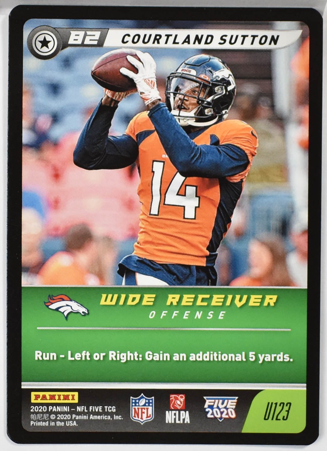 Courtland Sutton U123 Panini NFL FIVE TCG 2020