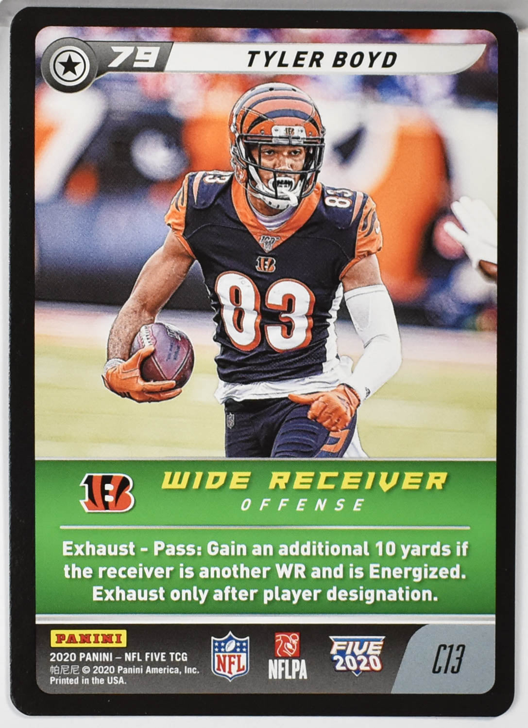 Tyler Boyd C13 Panini NFL FIVE TCG 2020