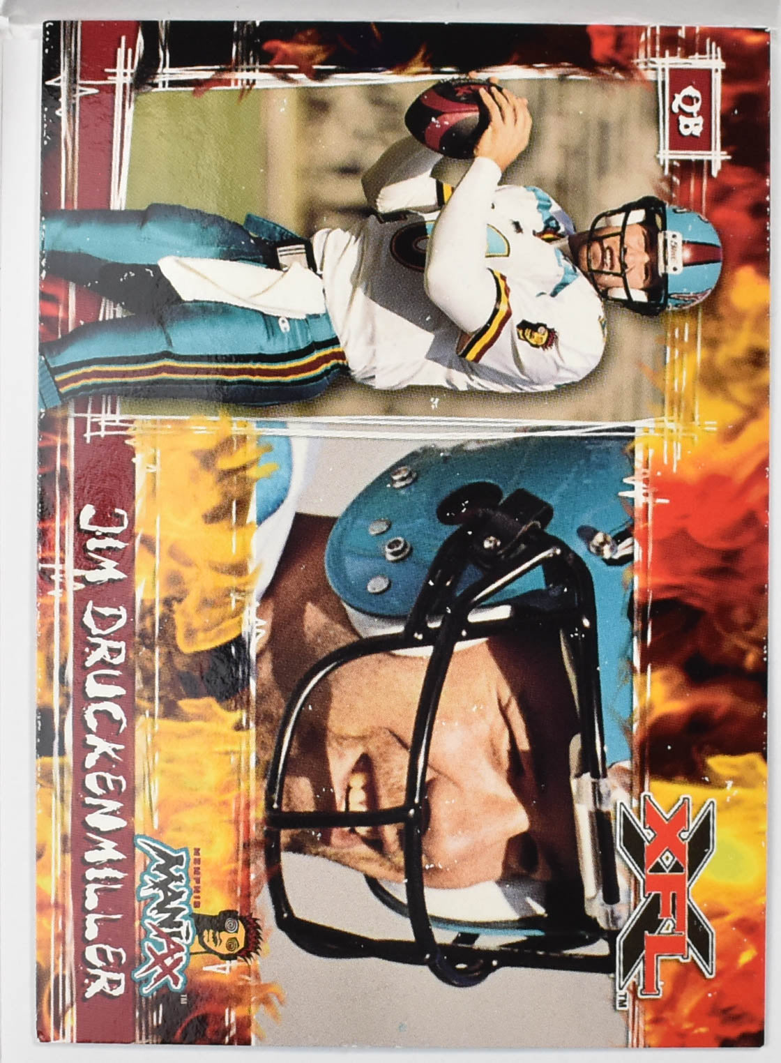 Topps XFL Football Card 2001 4 Jim Druckenmiller
