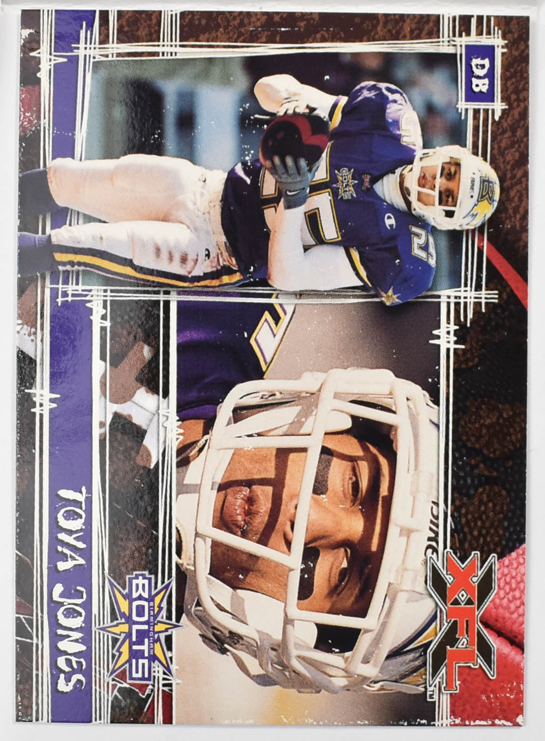 Topps XFL Football Card 2001 11 Toya Jones