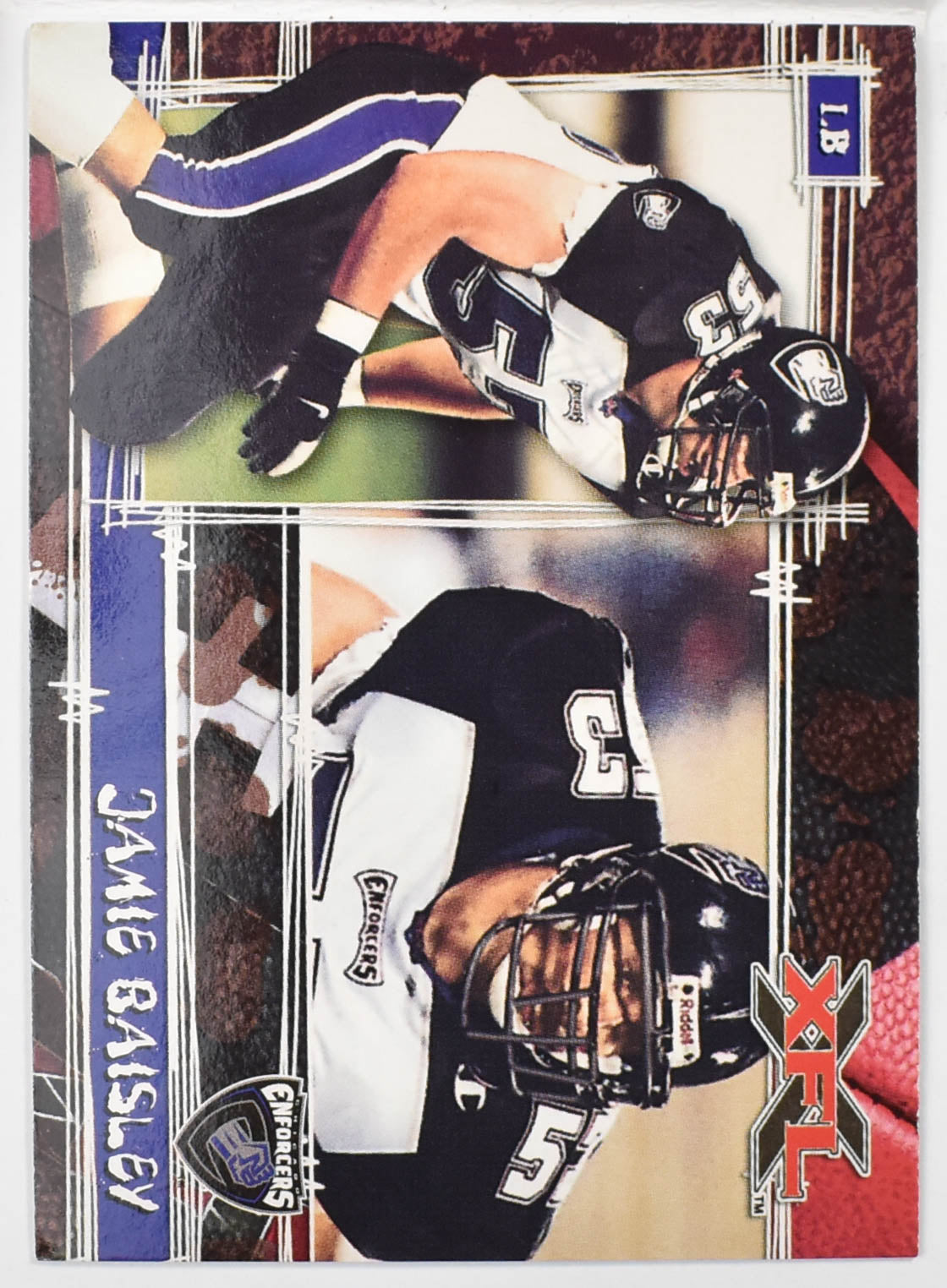 Topps XFL Football Card 2001 13 Jamie Baisley