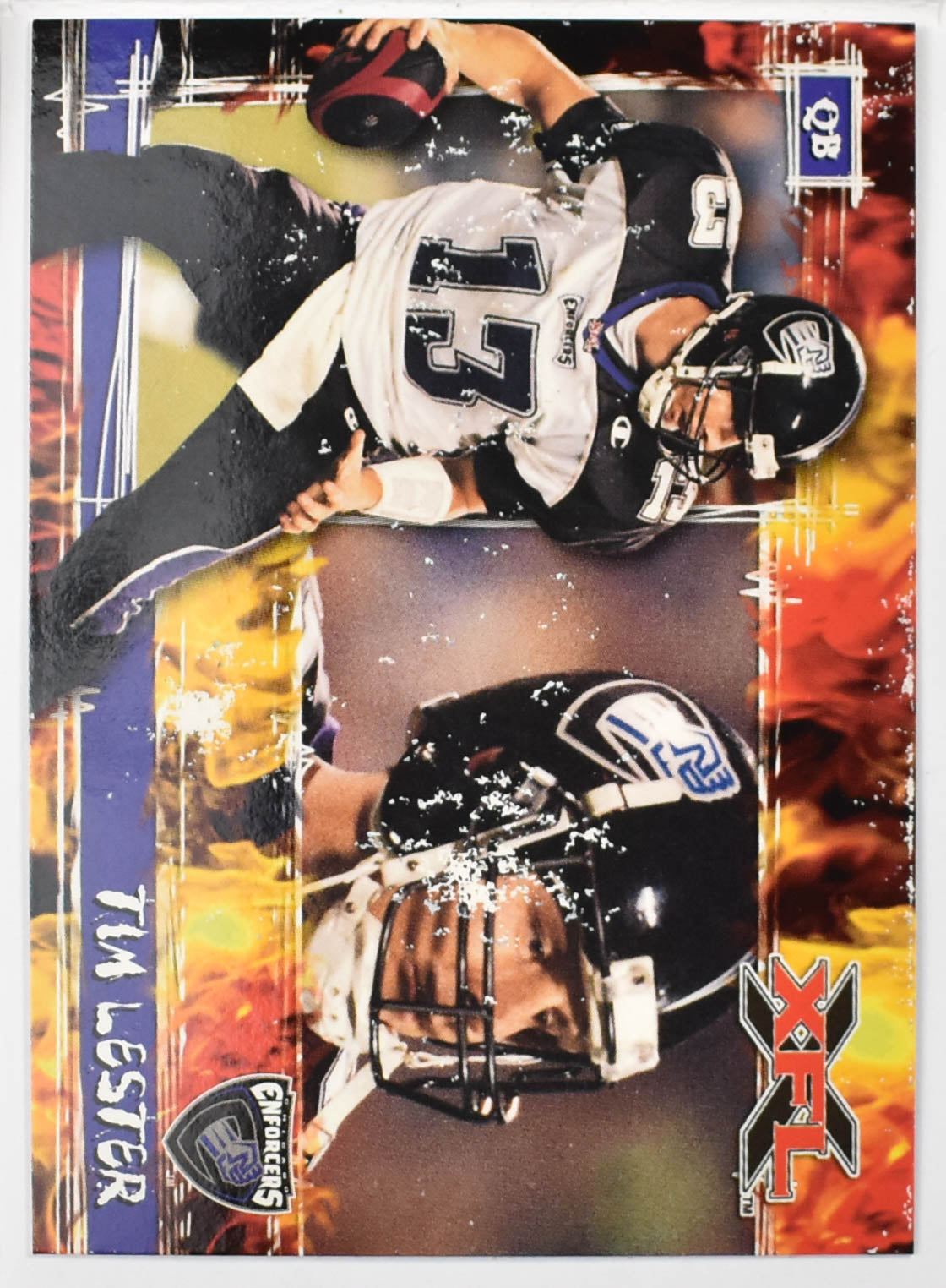 Topps XFL Football Card 2001 17 Tim Lester