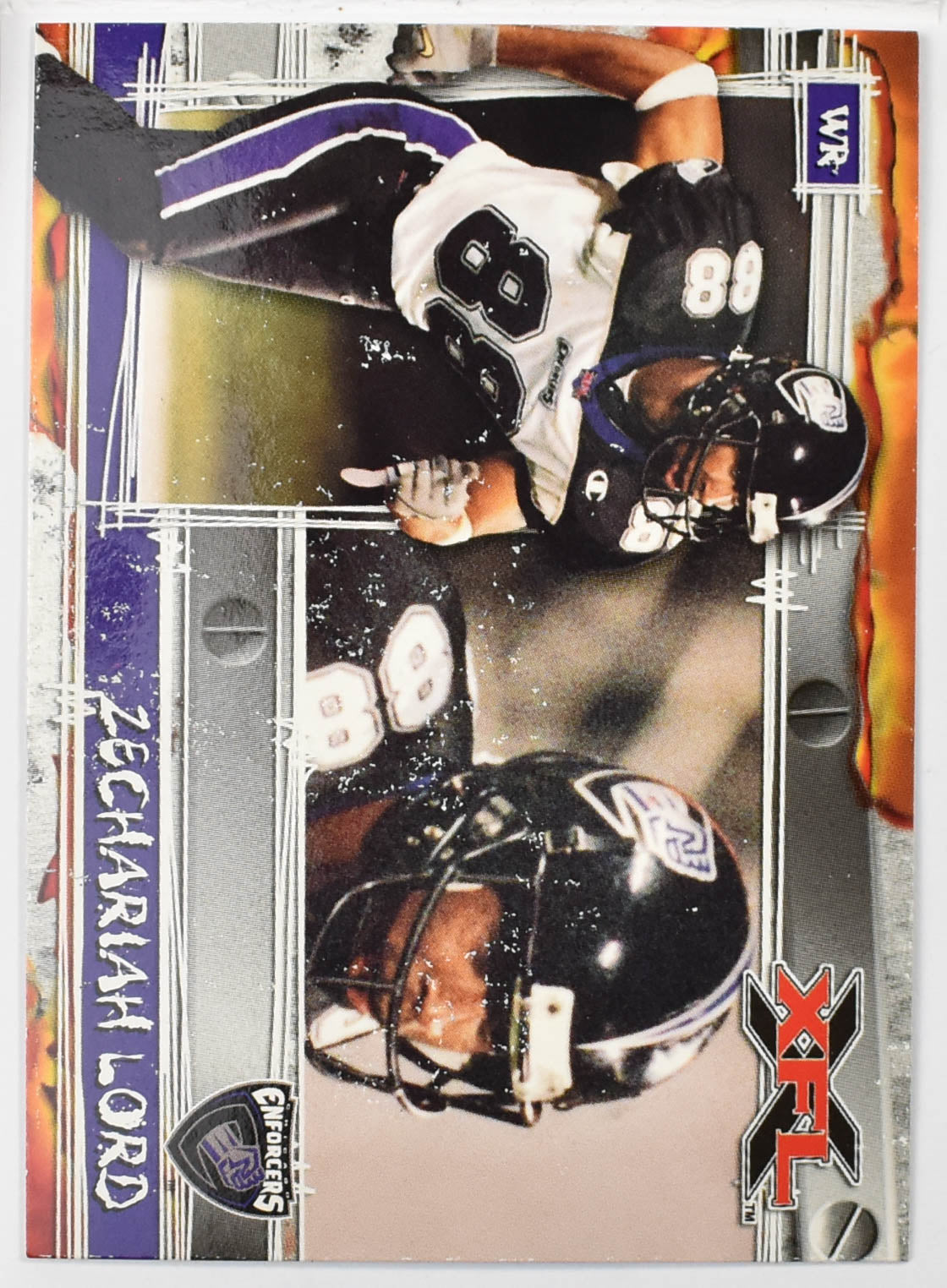Topps XFL Football Card 2001 20 Zechariah Lord
