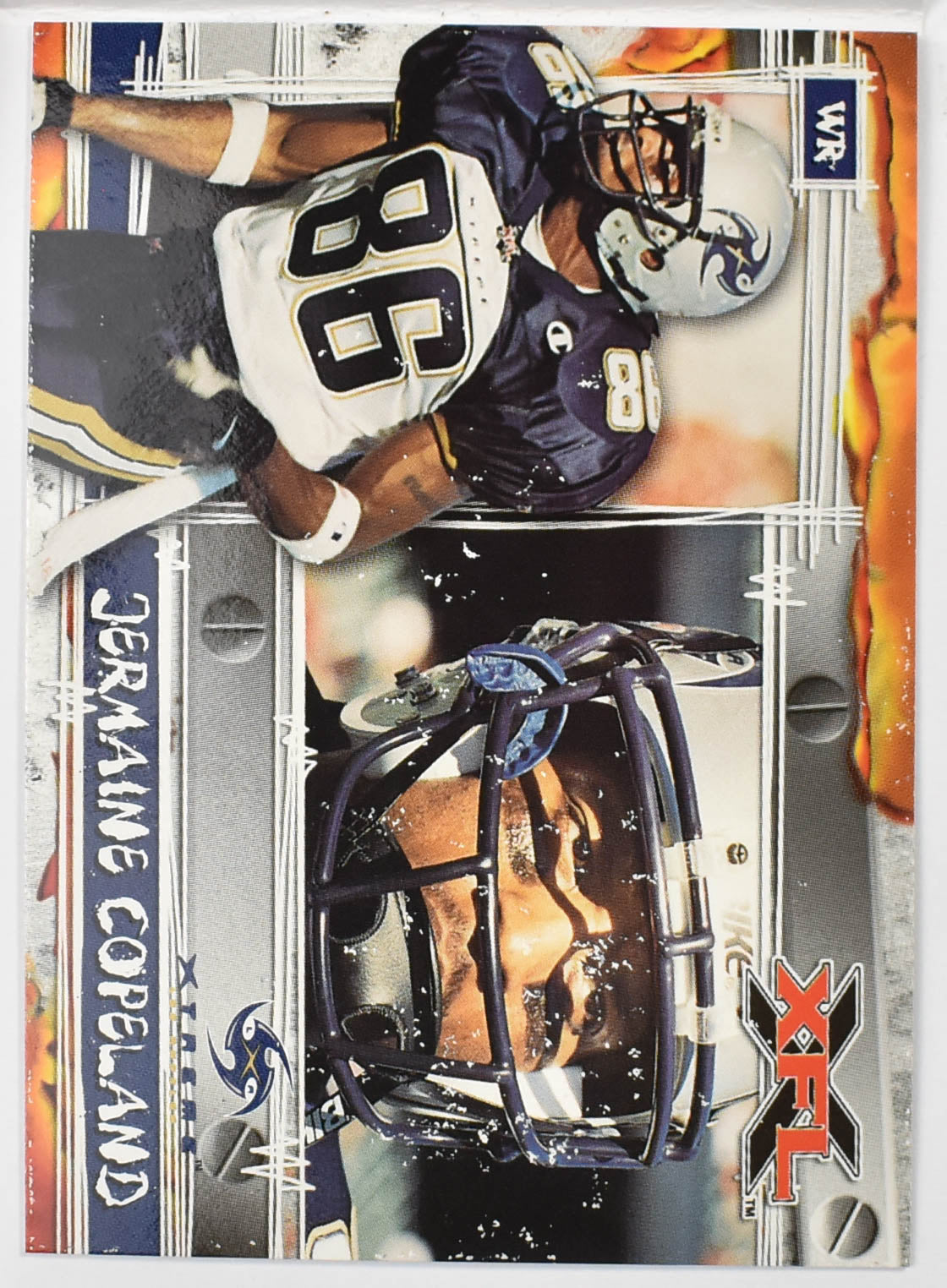 Topps XFL Football Card 2001 24 Jeremaine Copeland