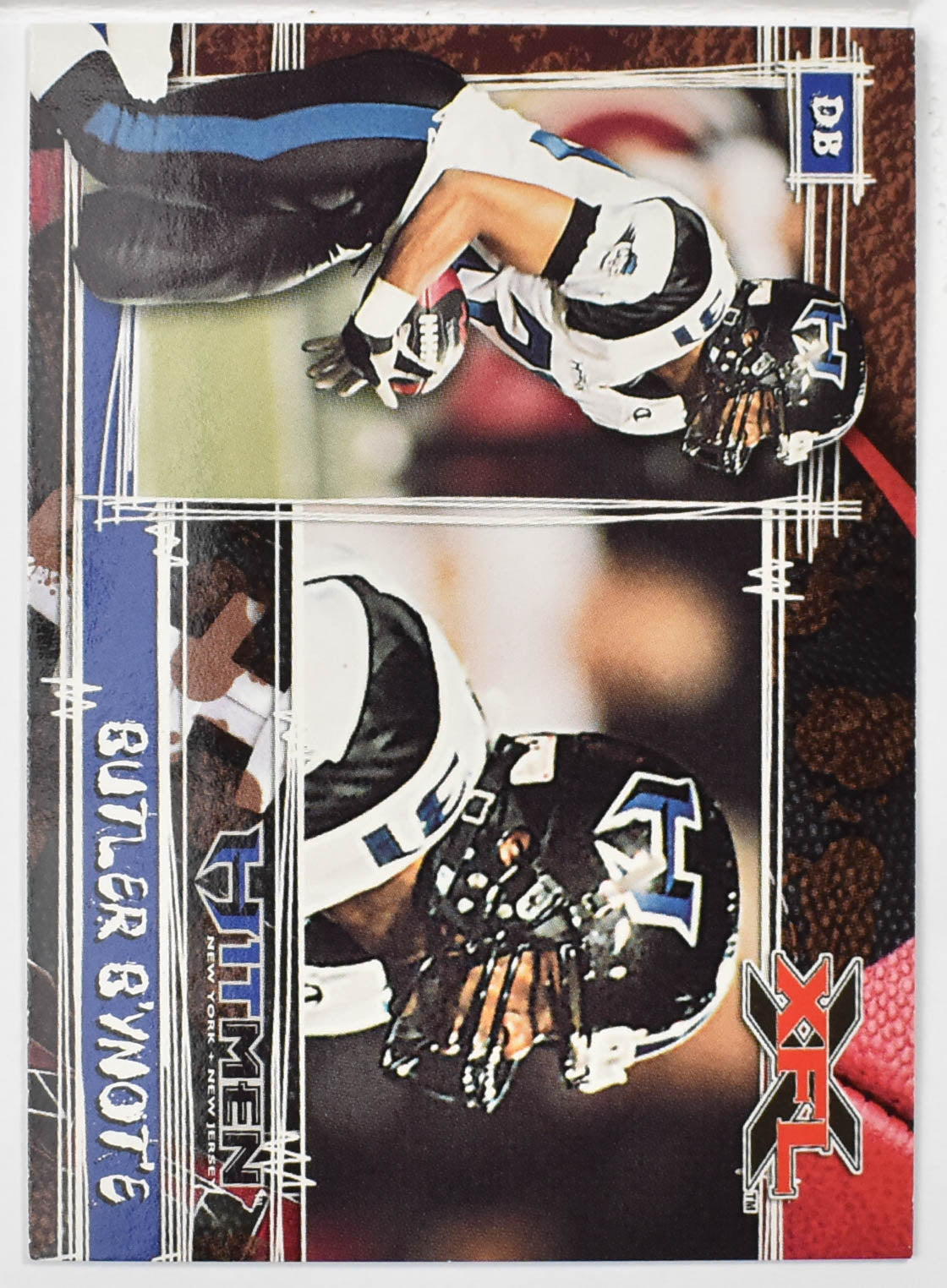 Topps XFL Football Card 2001 25 Butler By’not’e