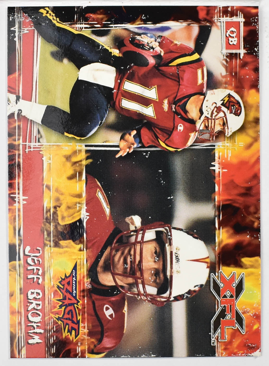 Topps XFL Football Card 2001 38 Jeff Brohm