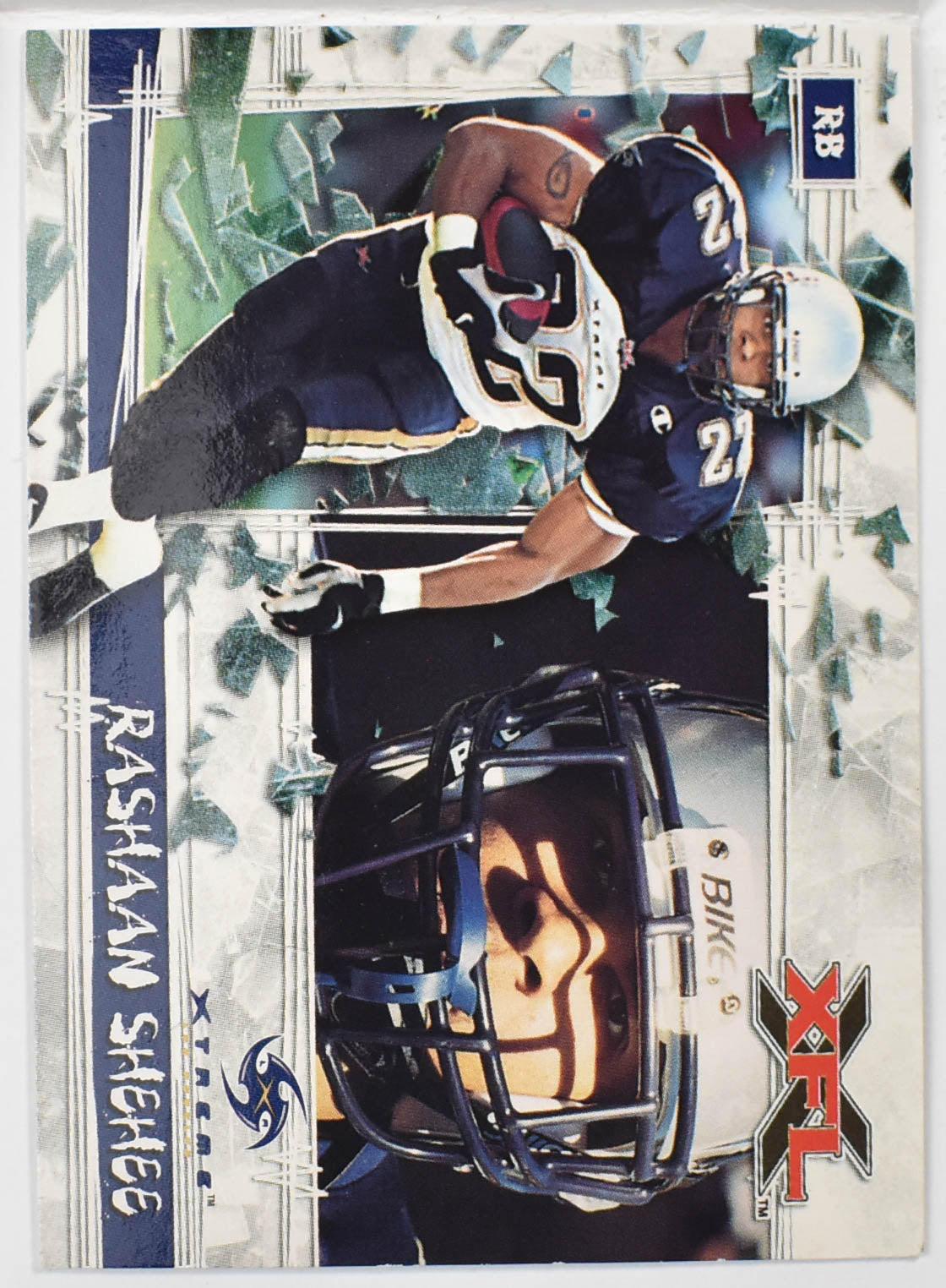 Topps XFL Football Card 2001 39 Rashaan Shehee