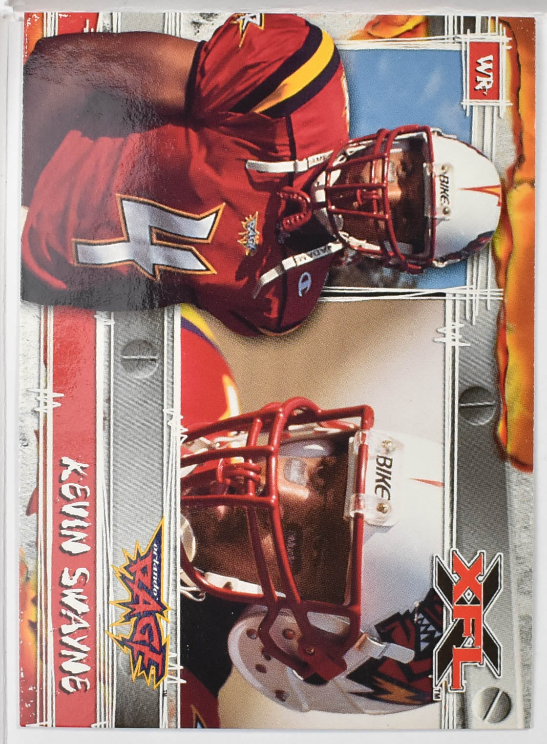 Topps XFL Football Card 2001 40 Kevin Swayne