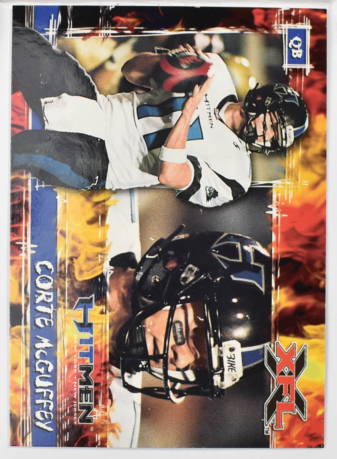 Topps XFL Football Card 2001 43 Corte McGuffey