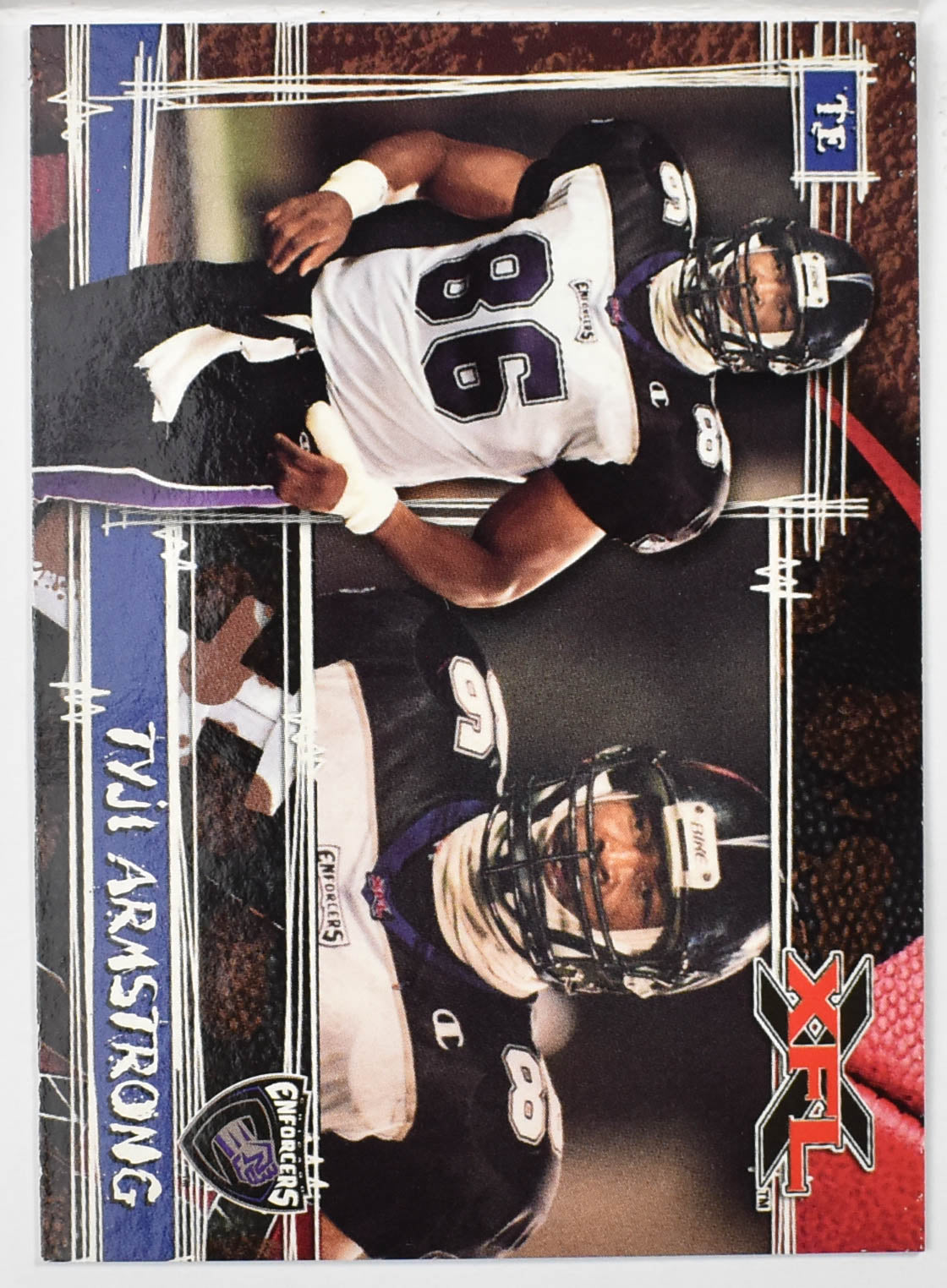 Topps XFL Football Card 2001 51 Tyji Armstrong