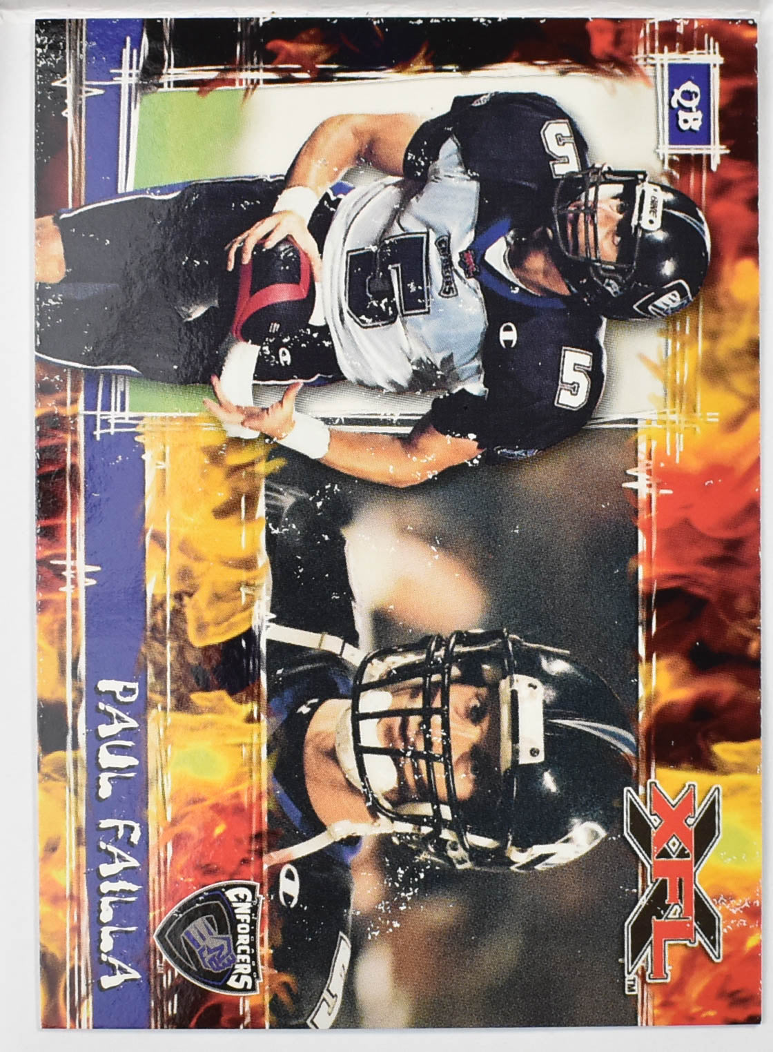 Topps XFL Football Card 2001 52 Paul Failla