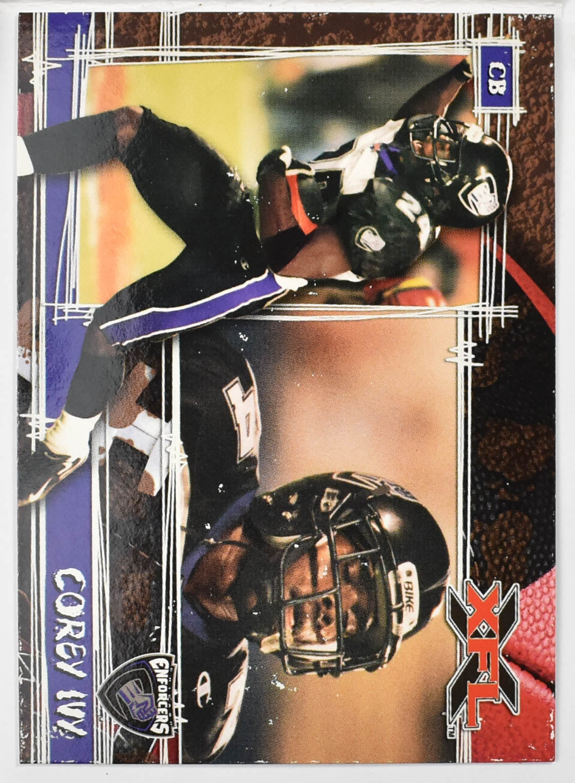 Topps XFL Football Card 2001 54 Corey Ivy