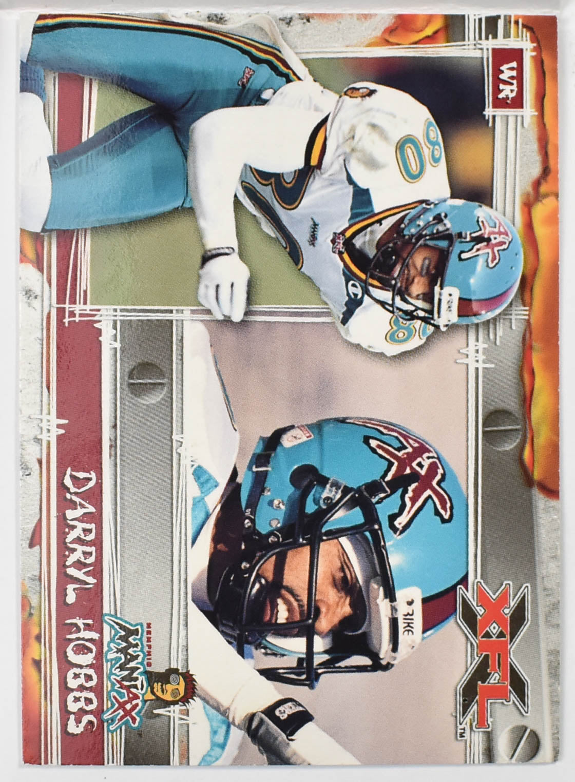 Topps XFL Football Card 2001 55 Daryl Hobbs