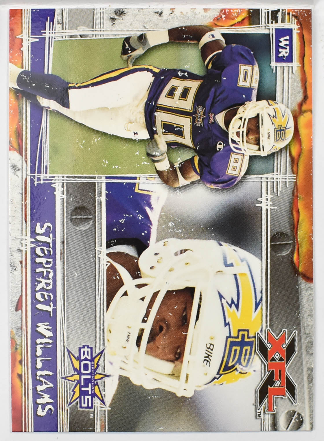 Topps XFL Football Card 2001 61 Stepfret Williams