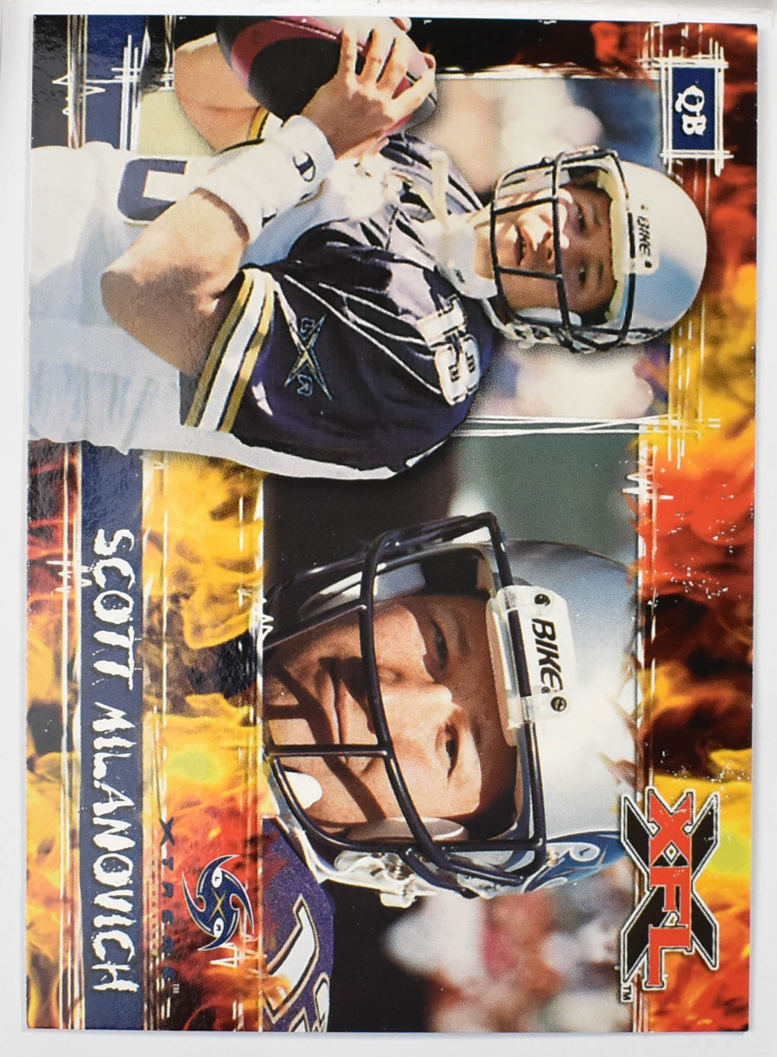 Topps XFL Football Card 2001 64 Scott Milanovich