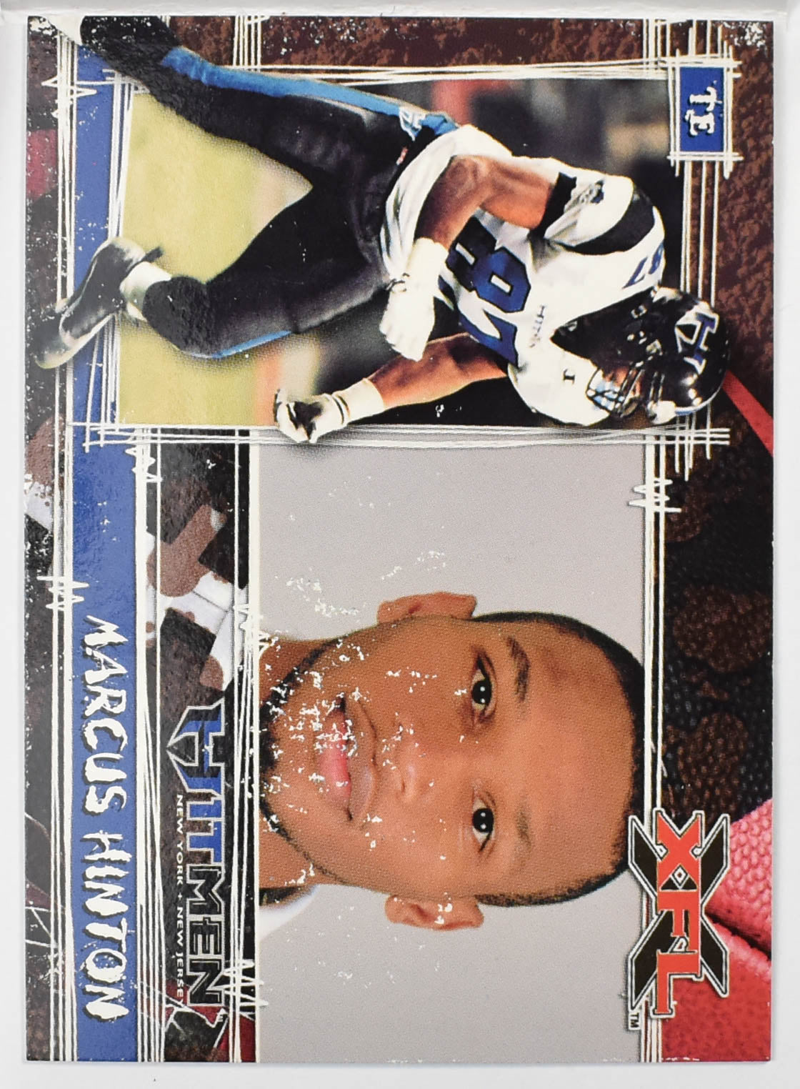 Topps XFL Football Card 2001 67 Marcus Hinton