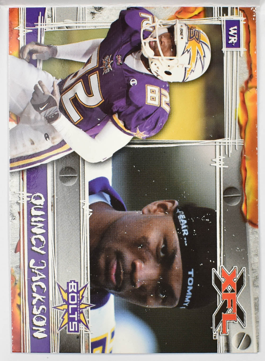 Topps XFL Football Card 2001 68 Quincy Jackson