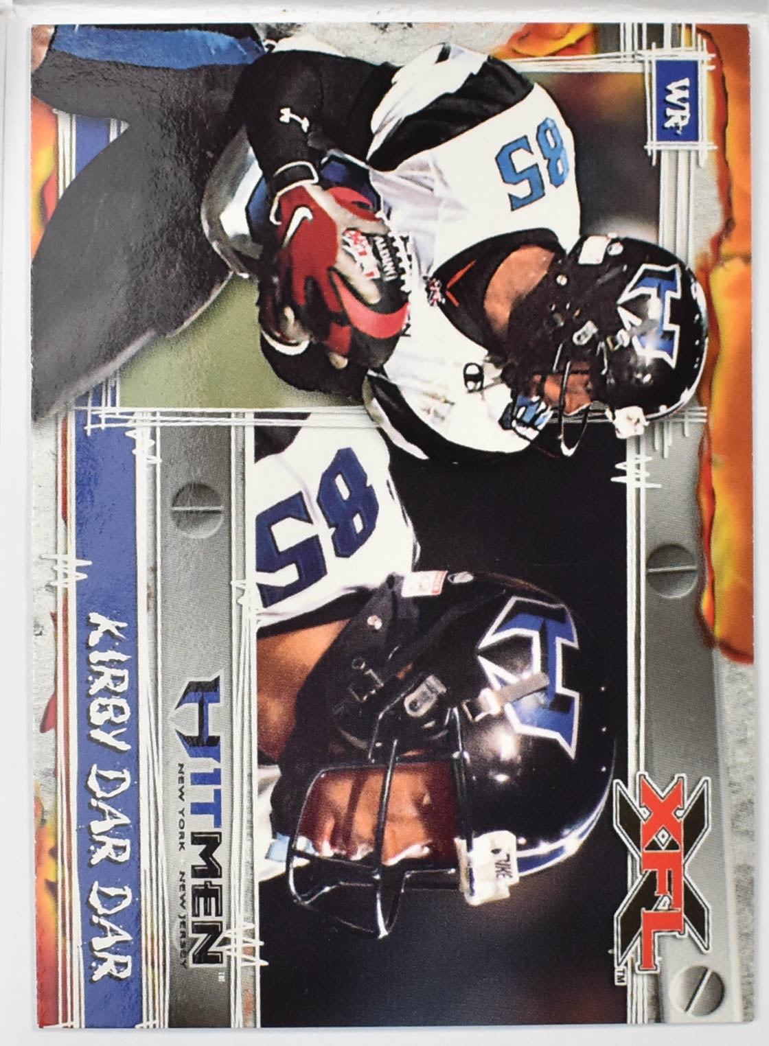 Topps XFL Football Card 2001 74 Kirby Dar Dar