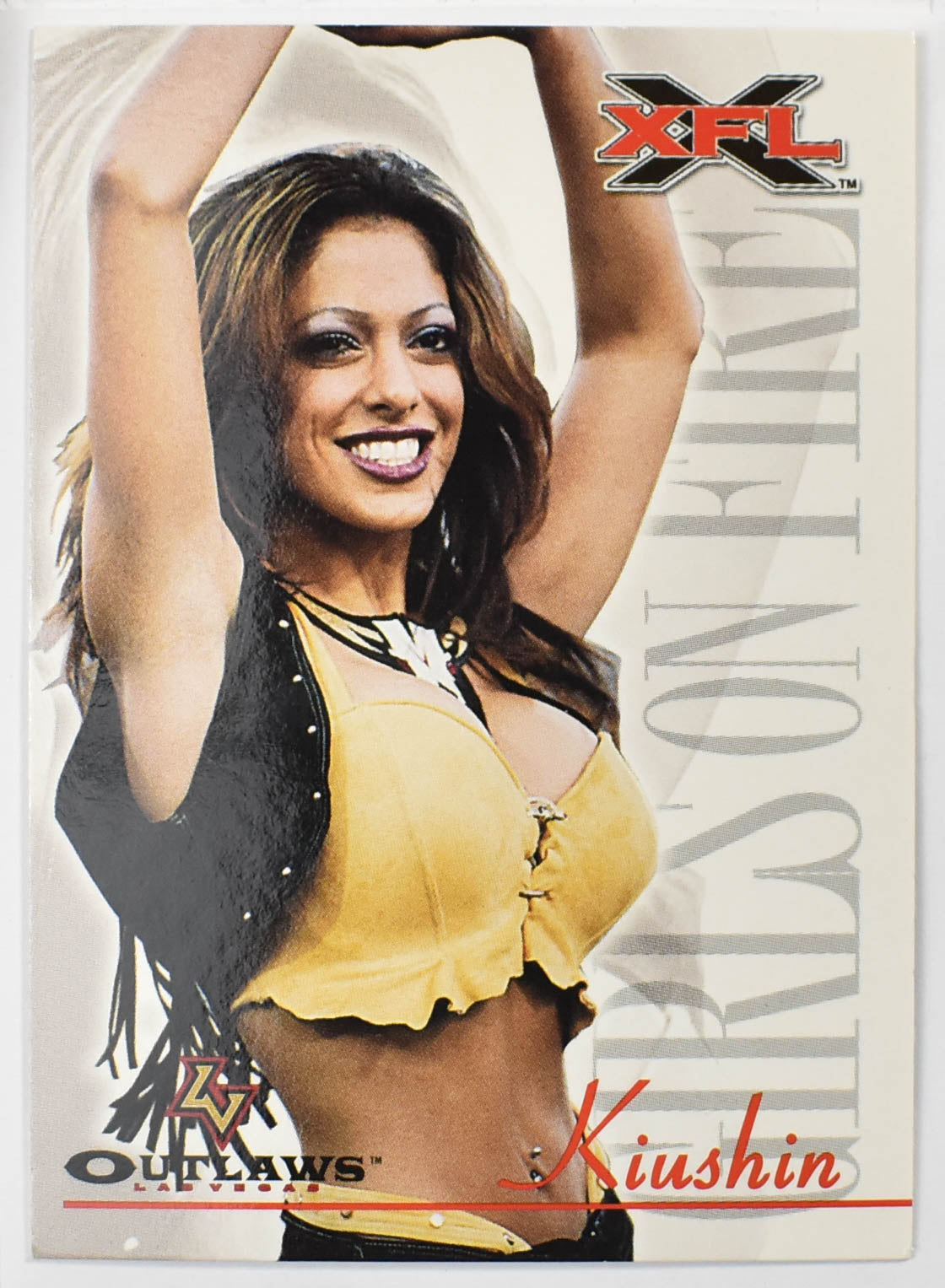 Topps XFL Football Card 2001 88 Kiushin- Girls on Fire