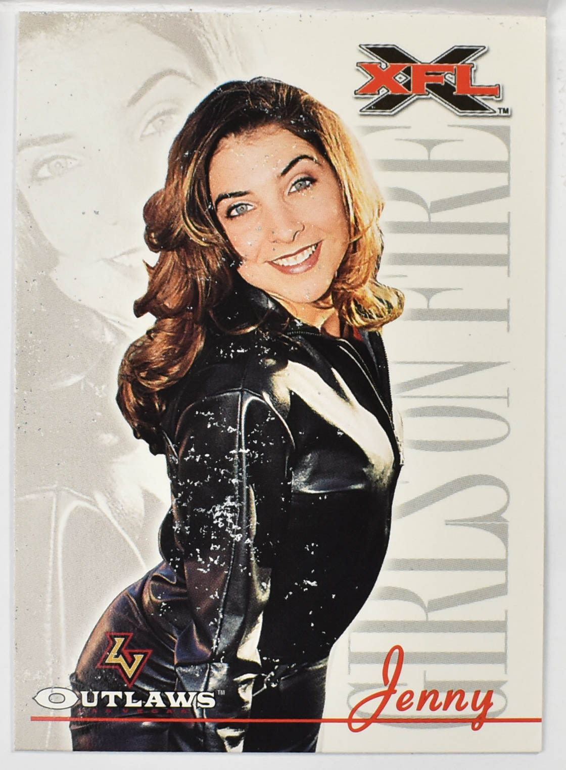 Topps XFL Football Card 2001 96 Jenny- Girls on Fire