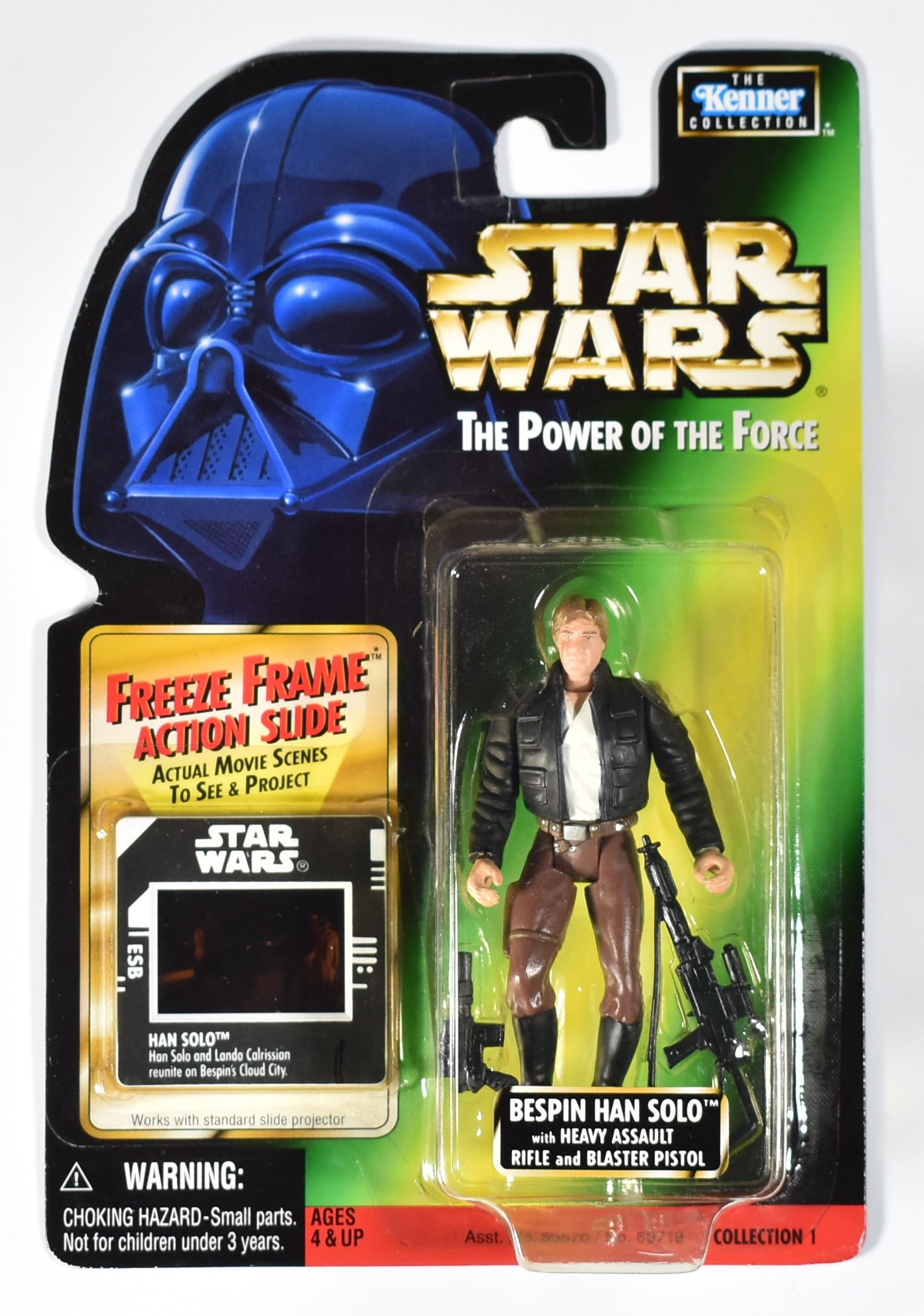 Star Wars Power of the Force Freeze Frame Kenner Action Figure Bespin Han Solo