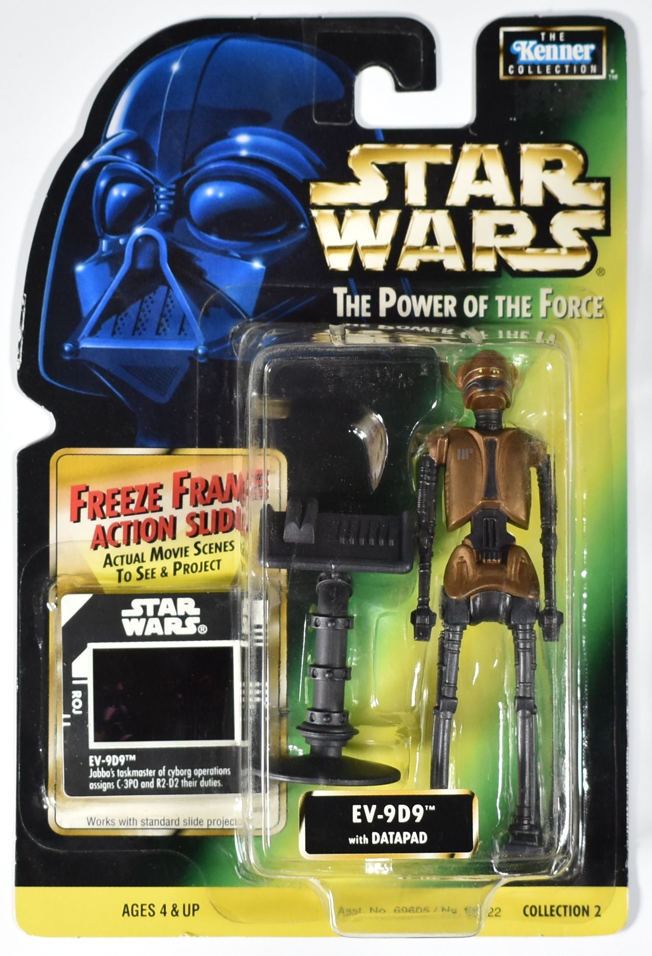 Star Wars Power of the Force Freeze Frame Kenner Action Figure EV-9D9 with Data
