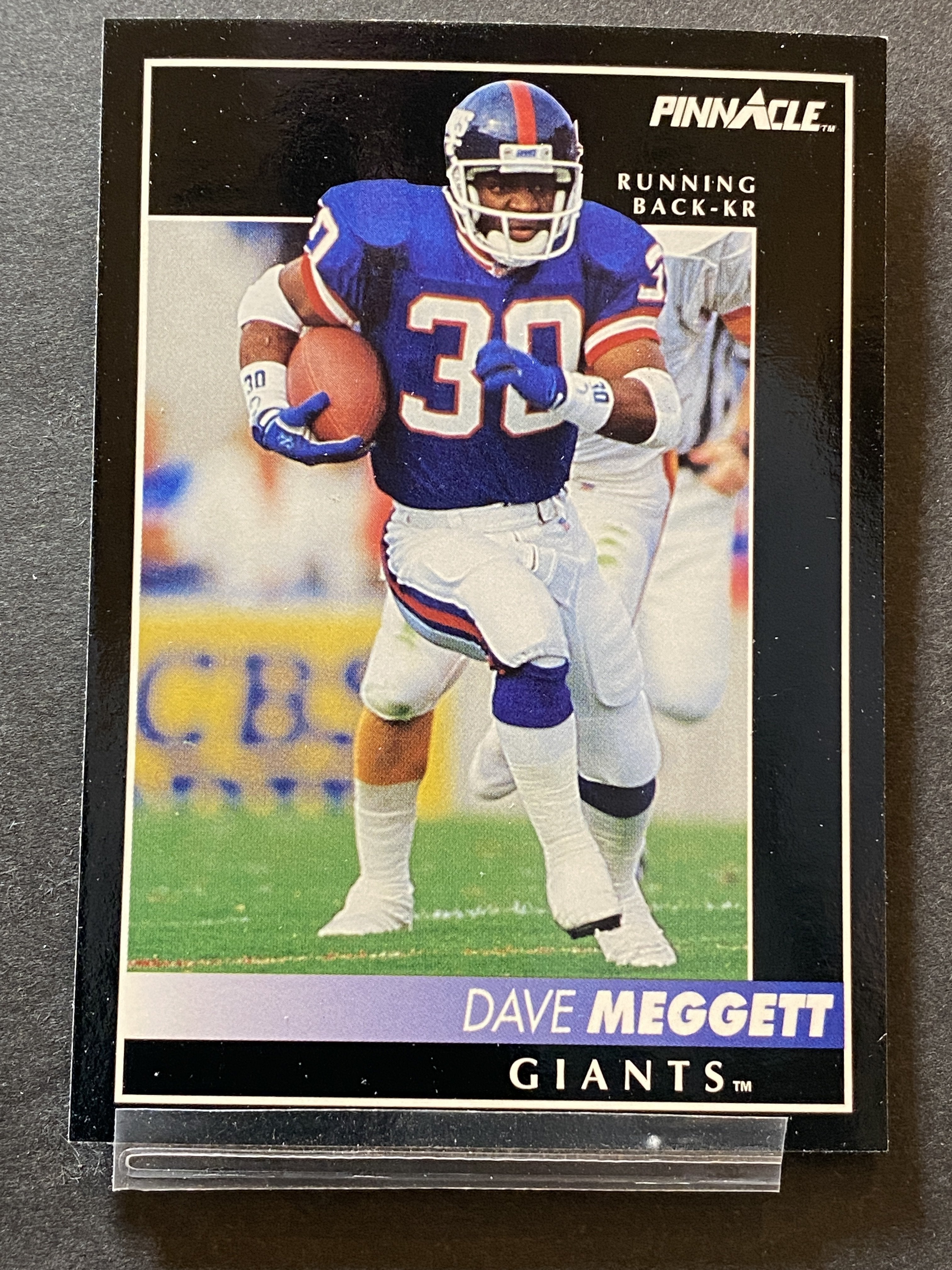 Dave Meggett Pinnacle Football Card New York Giants