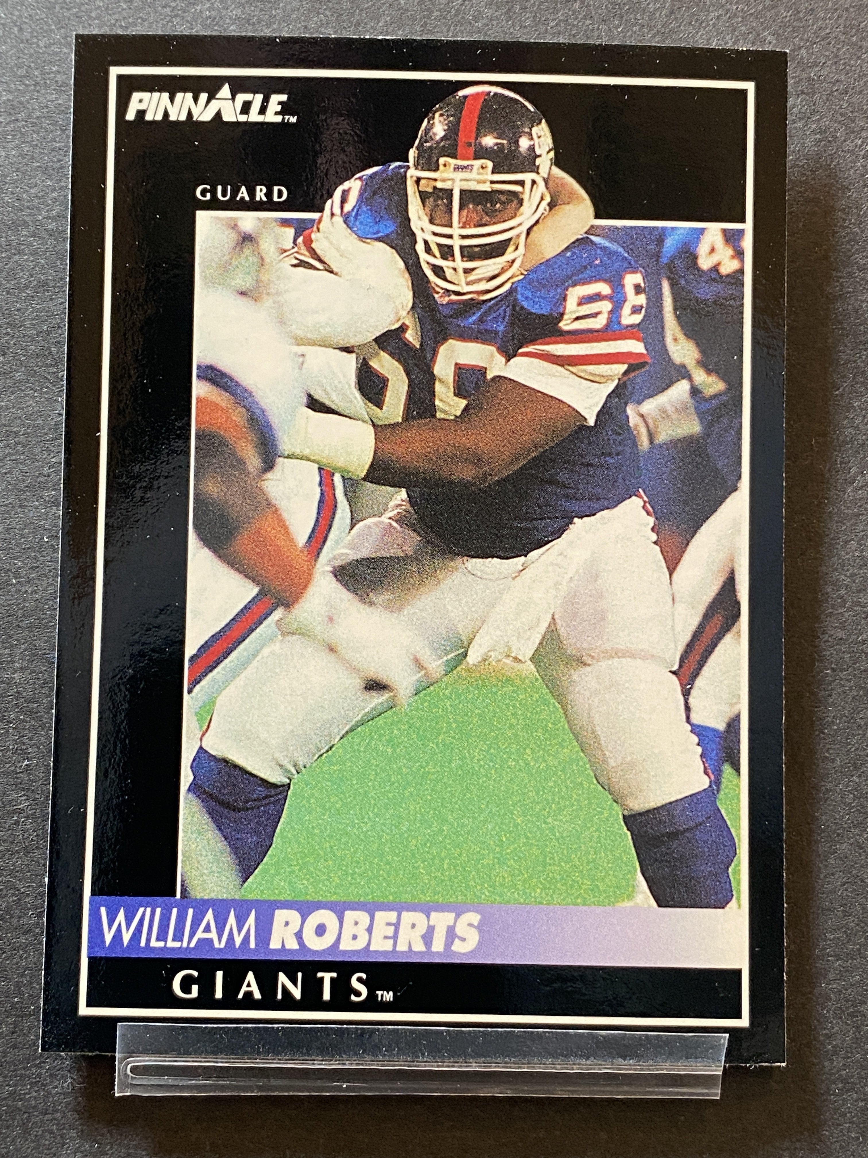 William Roberts Pinnacle Football Card New York Giants