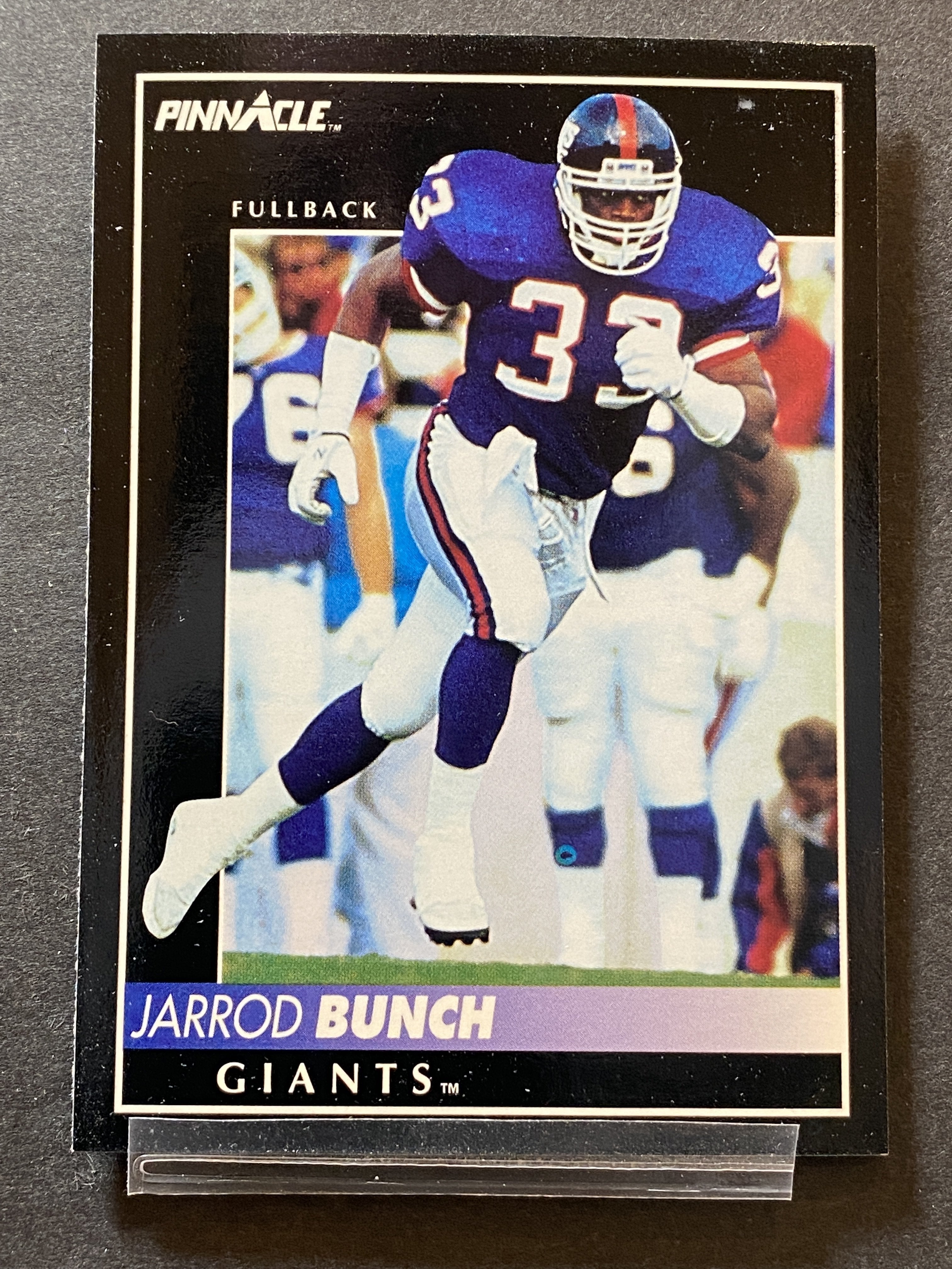 Jarrod Bunch Pinnacle Football Card New York Giants