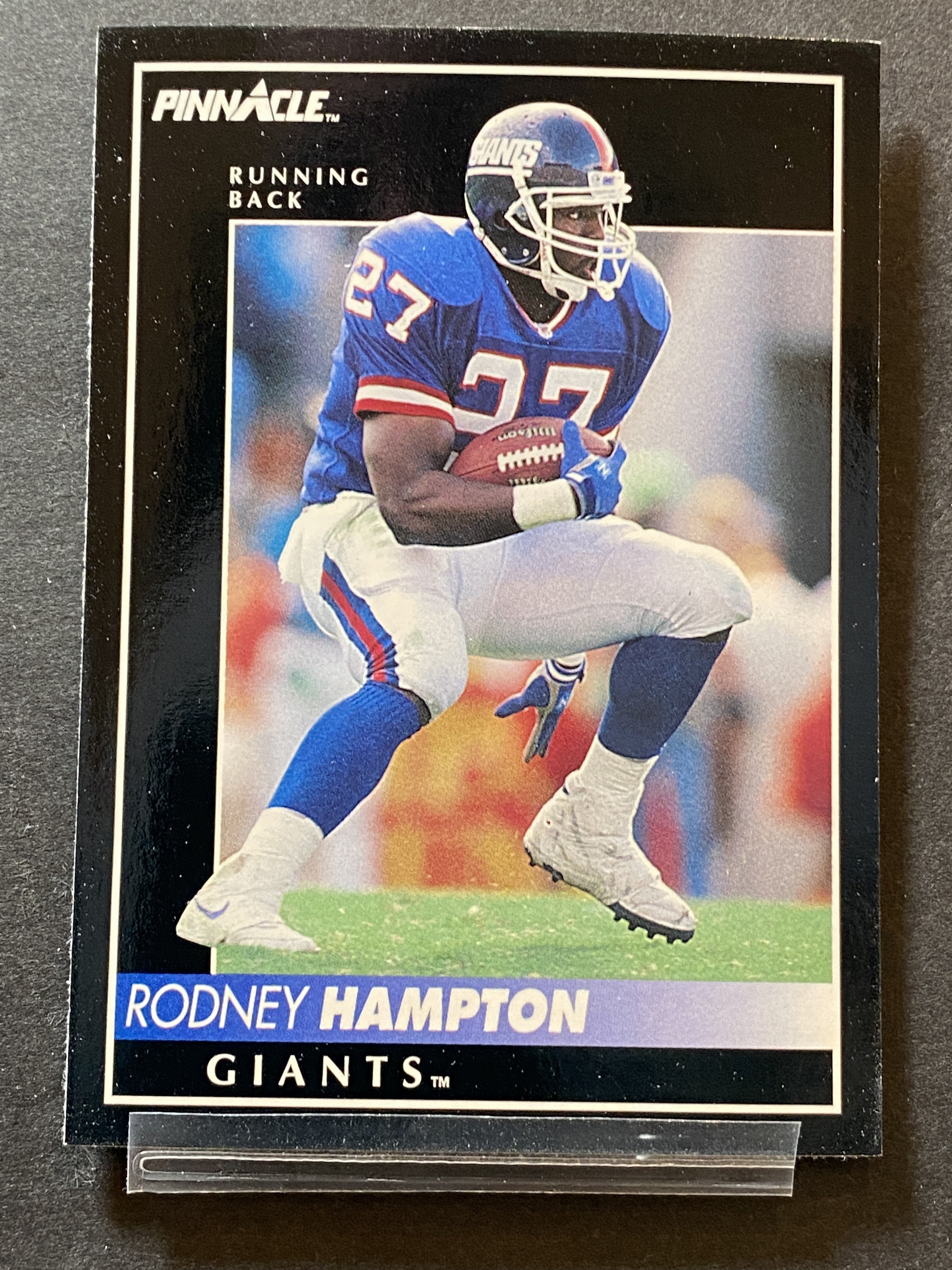Rodney Hampton Pinnacle Football Card New York Giants