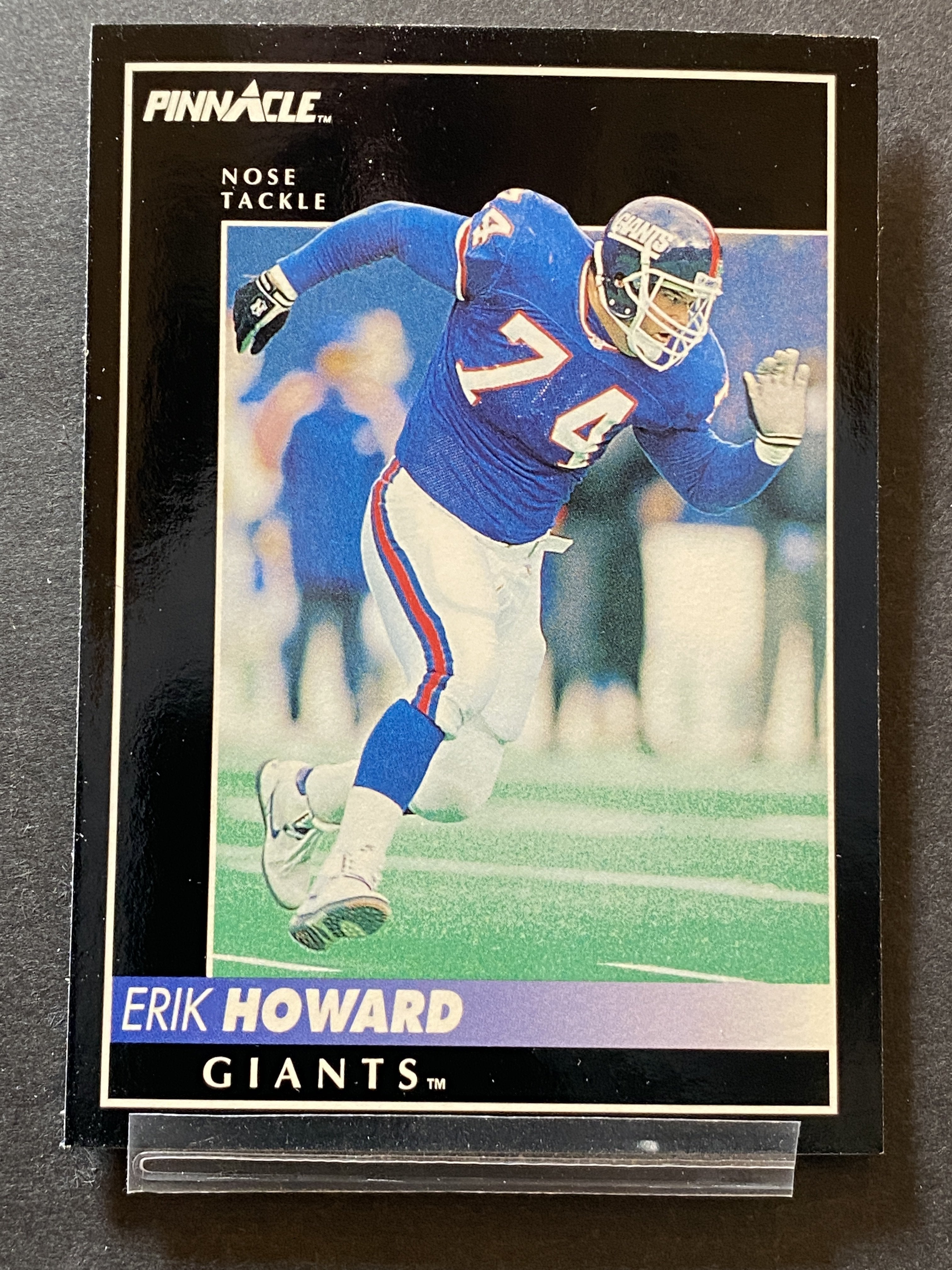 Erik Howard Pinnacle Football Card New York Giants