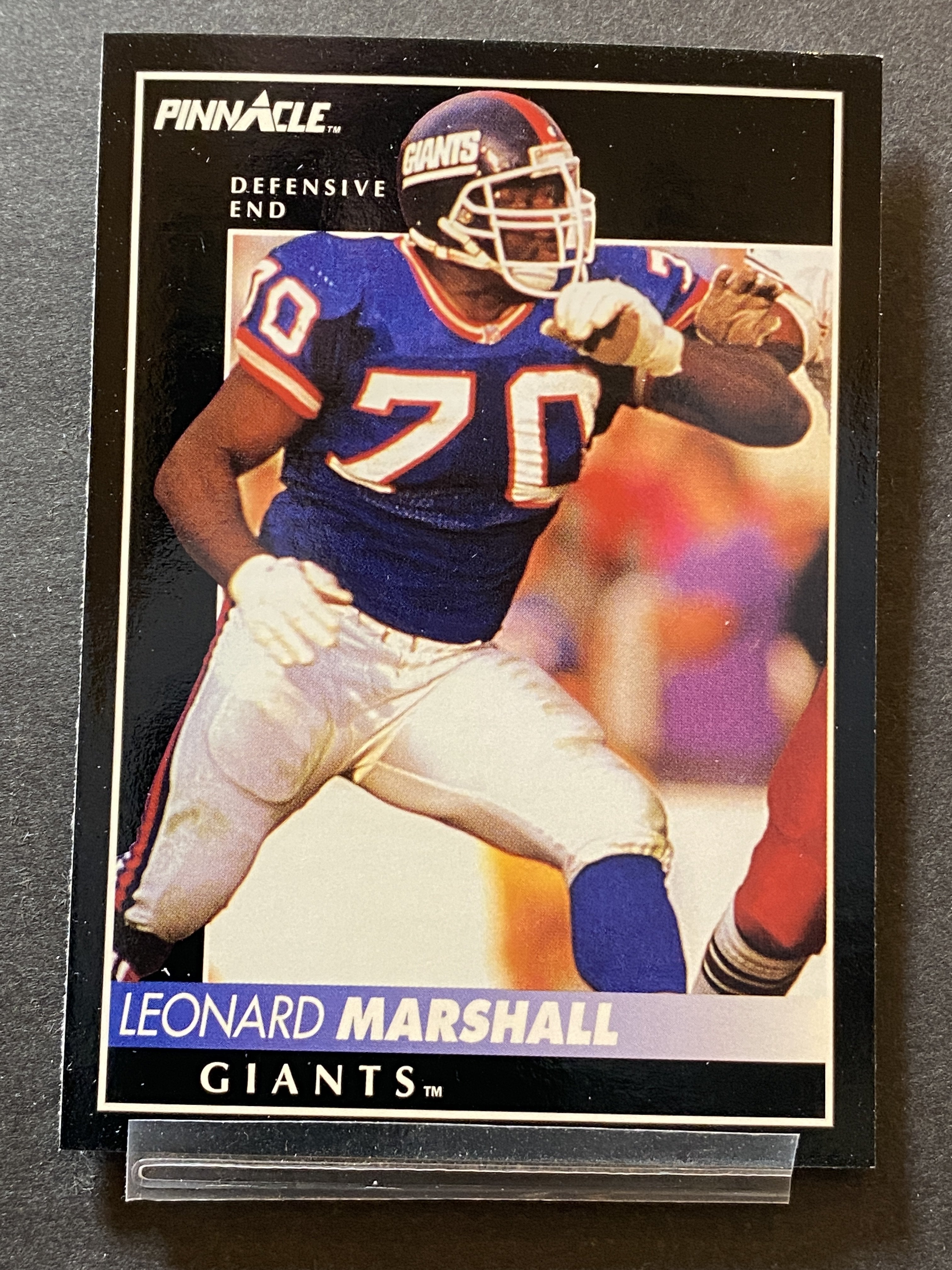 Leonard Marshall Pinnacle Football Card