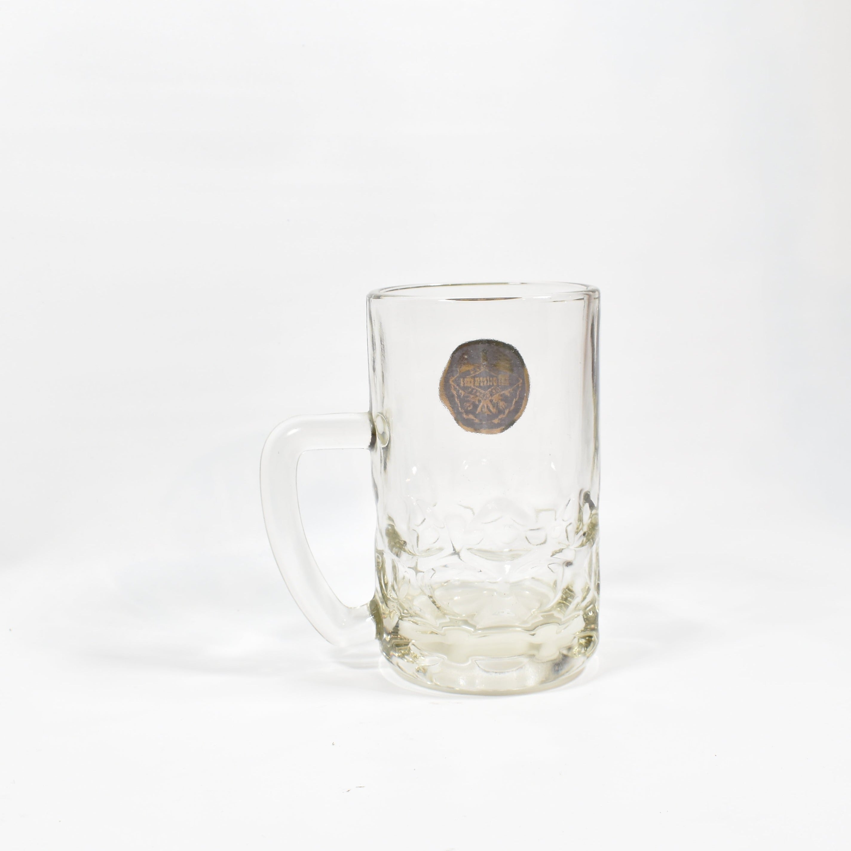 Moctezuma Cerveza De Barril Beer Glass 5in Mug Used
