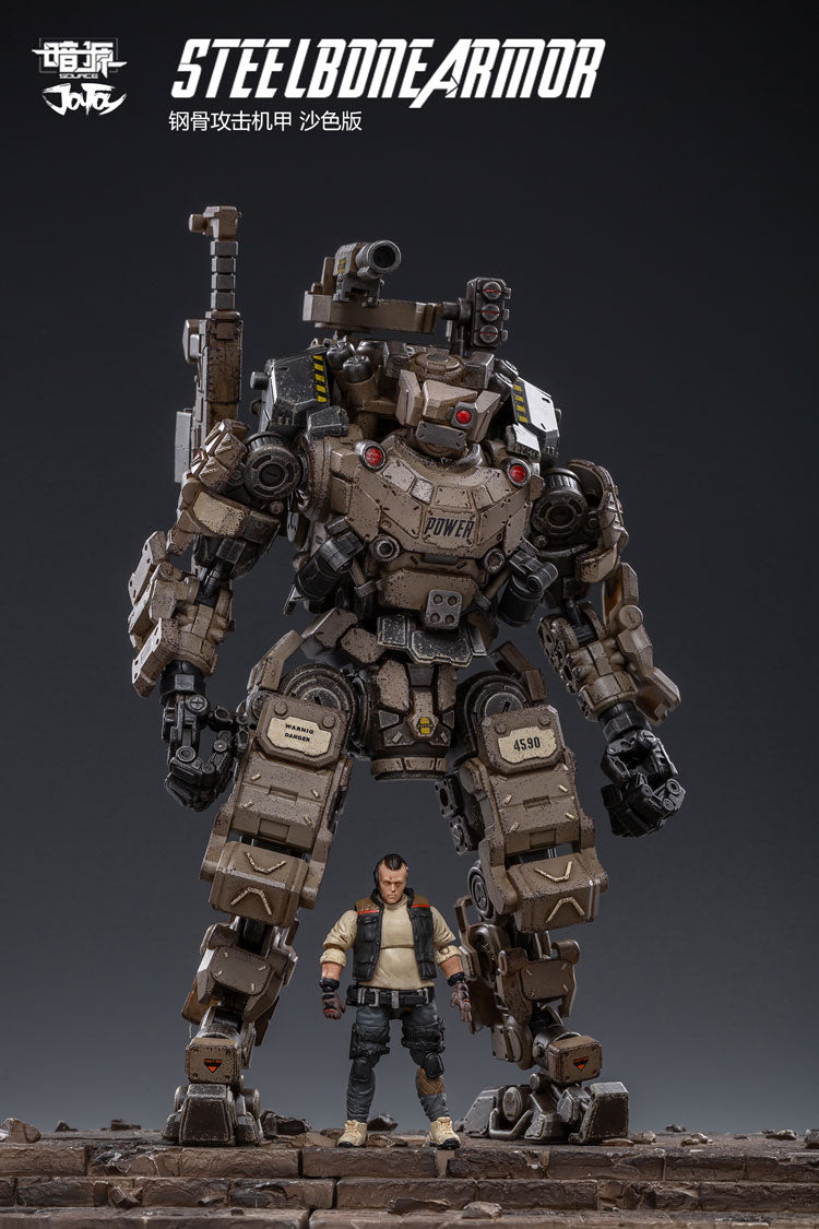 JOYTOY 1:25 figure robot FSTEEL BONE MECH Military model doll Mecha Christmas present gift Free shipping