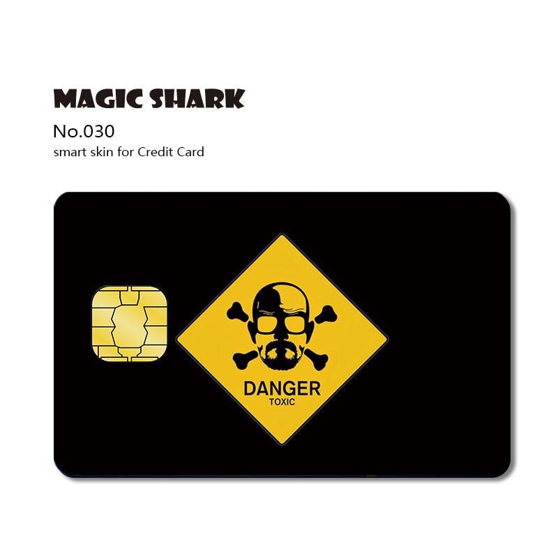 Matte 3M PVC Cartoon  Joker Half Cover Sticker Case Film for Big Small Chip Credit Debt Card