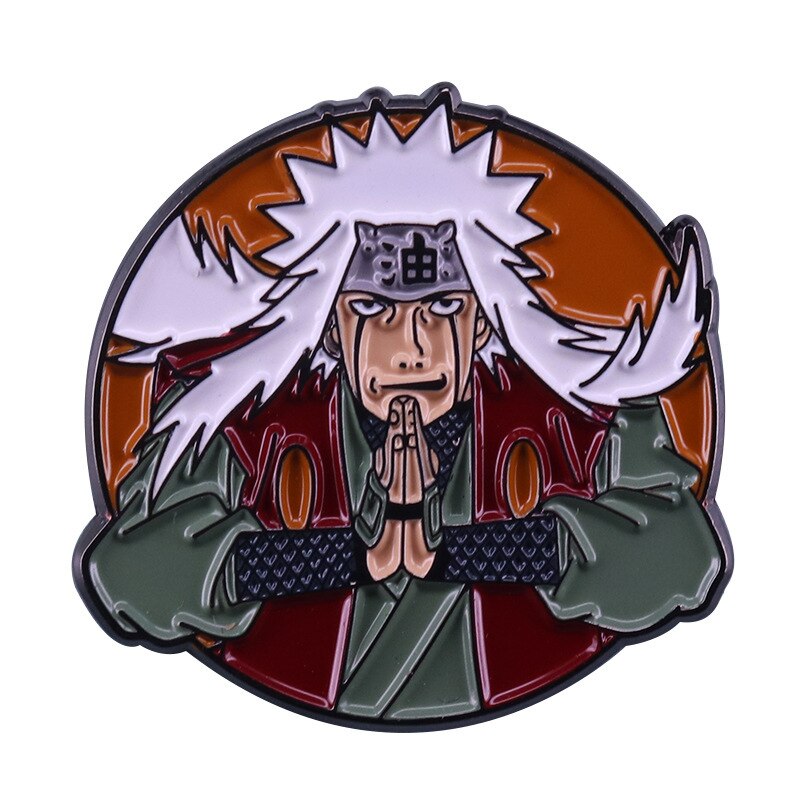 Fire Country Konoha Hidden Village Jiraiya Brooch Japanese Anime Inspiration Badge