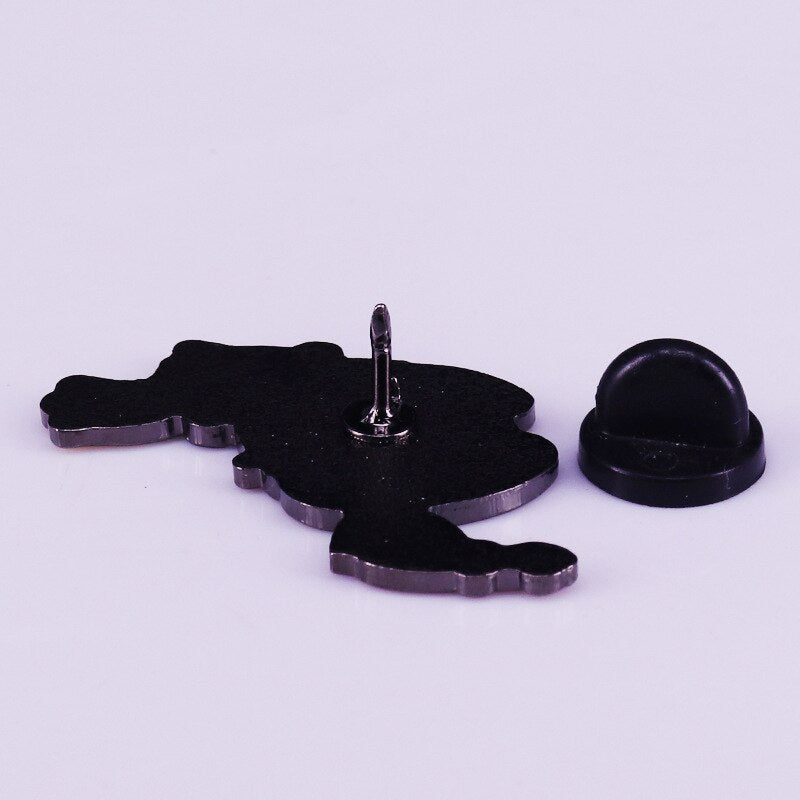 Naughty soldier cute cartoon character brooch lightning glasses badge