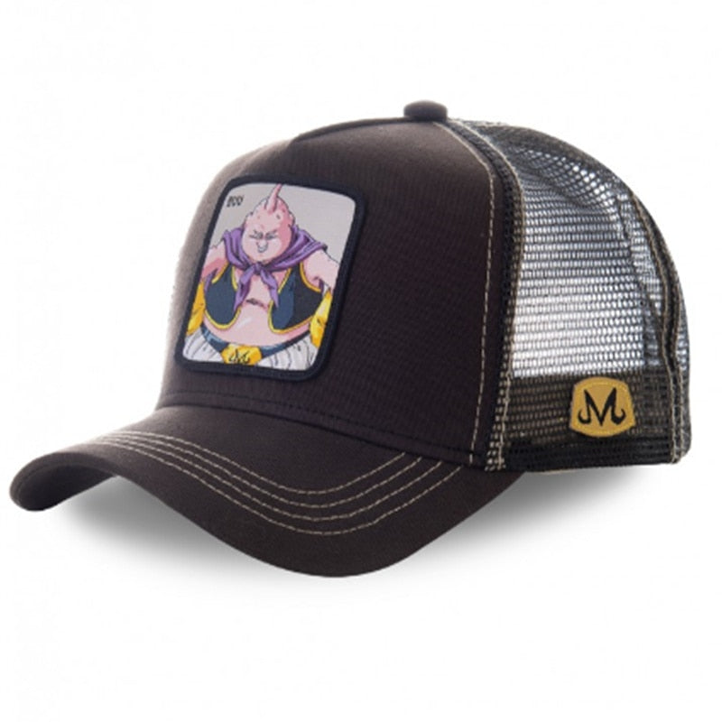 Newest Dragon Ball & Naruto Anime Mesh Cap Hot Style Patch Trucker Hat Curved Brim Baseball Cap Gorras Casquette