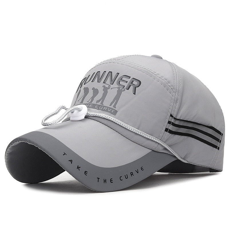 Men's Outdoor Sports Hats for Fishing Long Brim Caps Man Windproof Sun Hats with Rope Breathable Baseball Cap Sports Hunting Cap