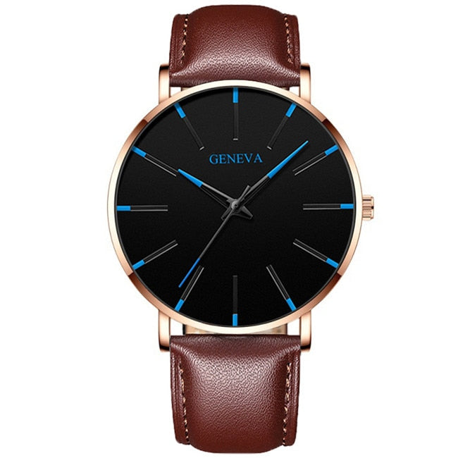 Minimalist Men's Fashion Ultra Thin Watches Simple Men Business Stainless Steel Mesh Belt Quartz Watch relogio masculino