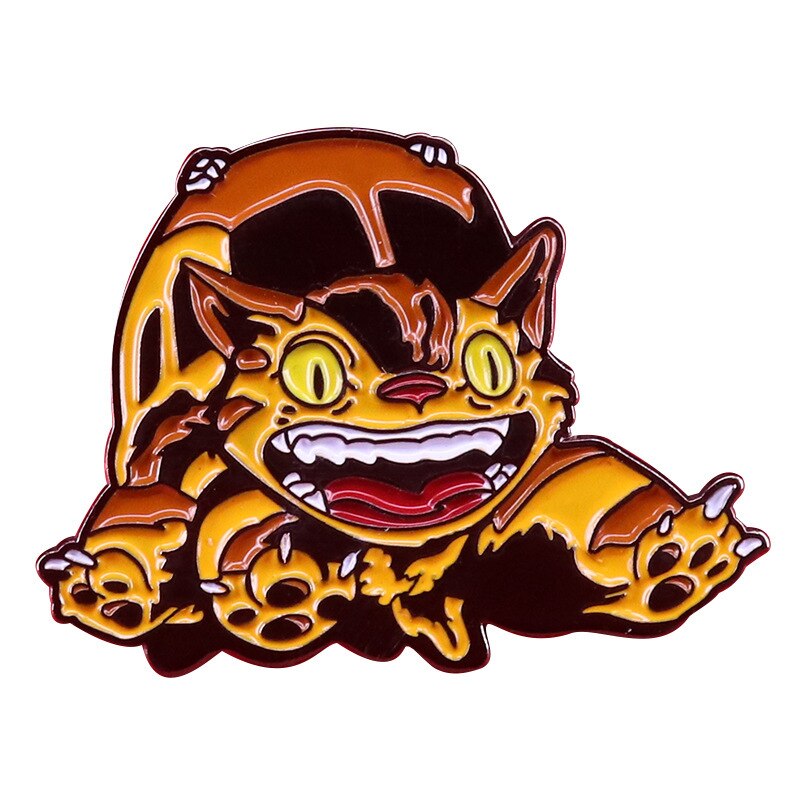 Cat Bus Brooch My Neighbor Totoro Inspiration Badge Cute Anime Fan Lovers Accessories Decoration