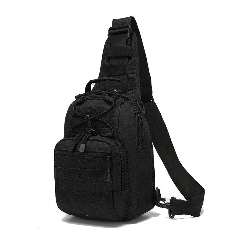 Mens Tactical Military Oxford Crossbody Shoulder Bag Chest Pack Camping Hiking Backpack Outdoor Sports Travel Handbag
