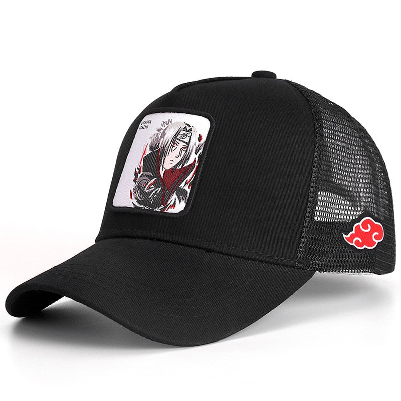 Newest Dragon Ball & Naruto Anime Mesh Cap Hot Style Patch Trucker Hat Curved Brim Baseball Cap Gorras Casquette