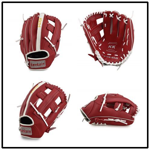 Left Hand Pvc Baseball Glove Youth Catchers Baseball Gloves Red for Adults Guante De Beisbol Sports Entertainment EI50BG