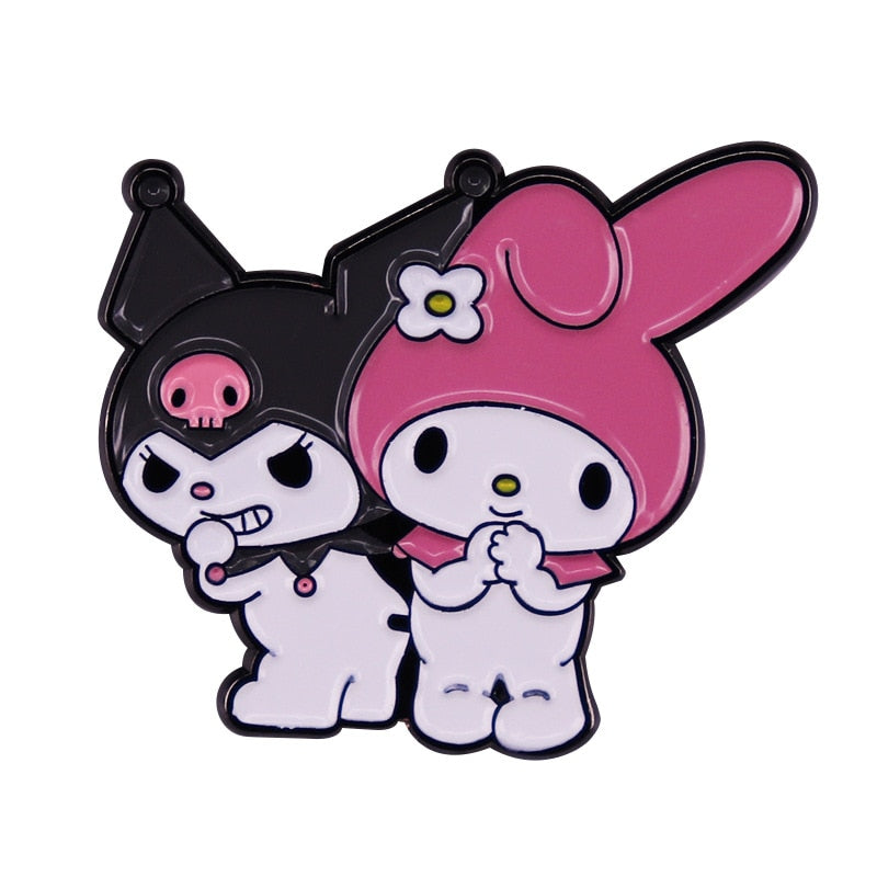Cute Melody and Bad Cool Lomi Brooch Animation Fantasy Magic Melody Inspiration