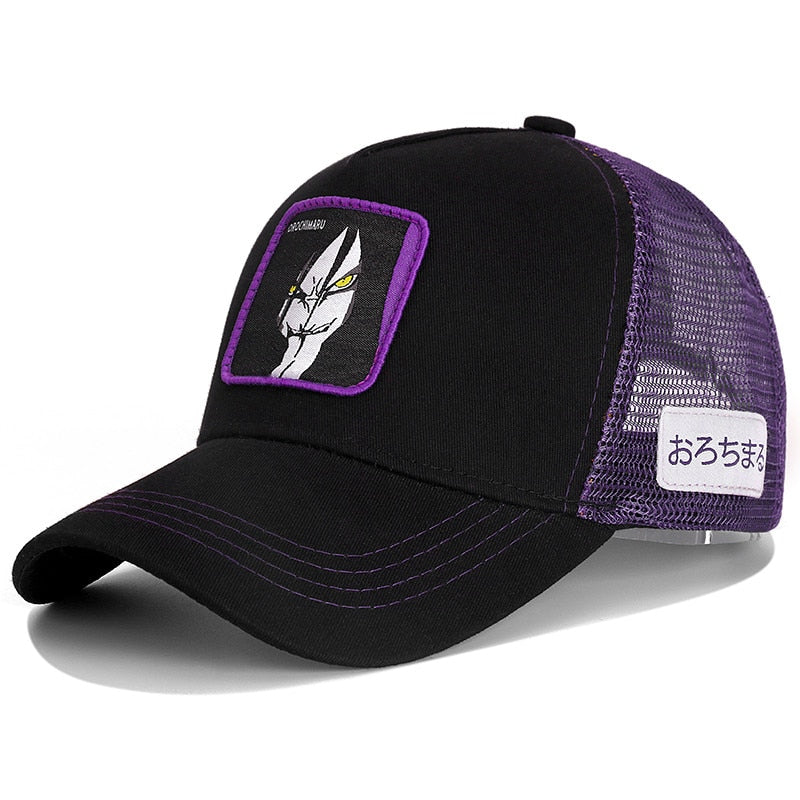 Newest Dragon Ball & Naruto Anime Mesh Cap Hot Style Patch Trucker Hat Curved Brim Baseball Cap Gorras Casquette
